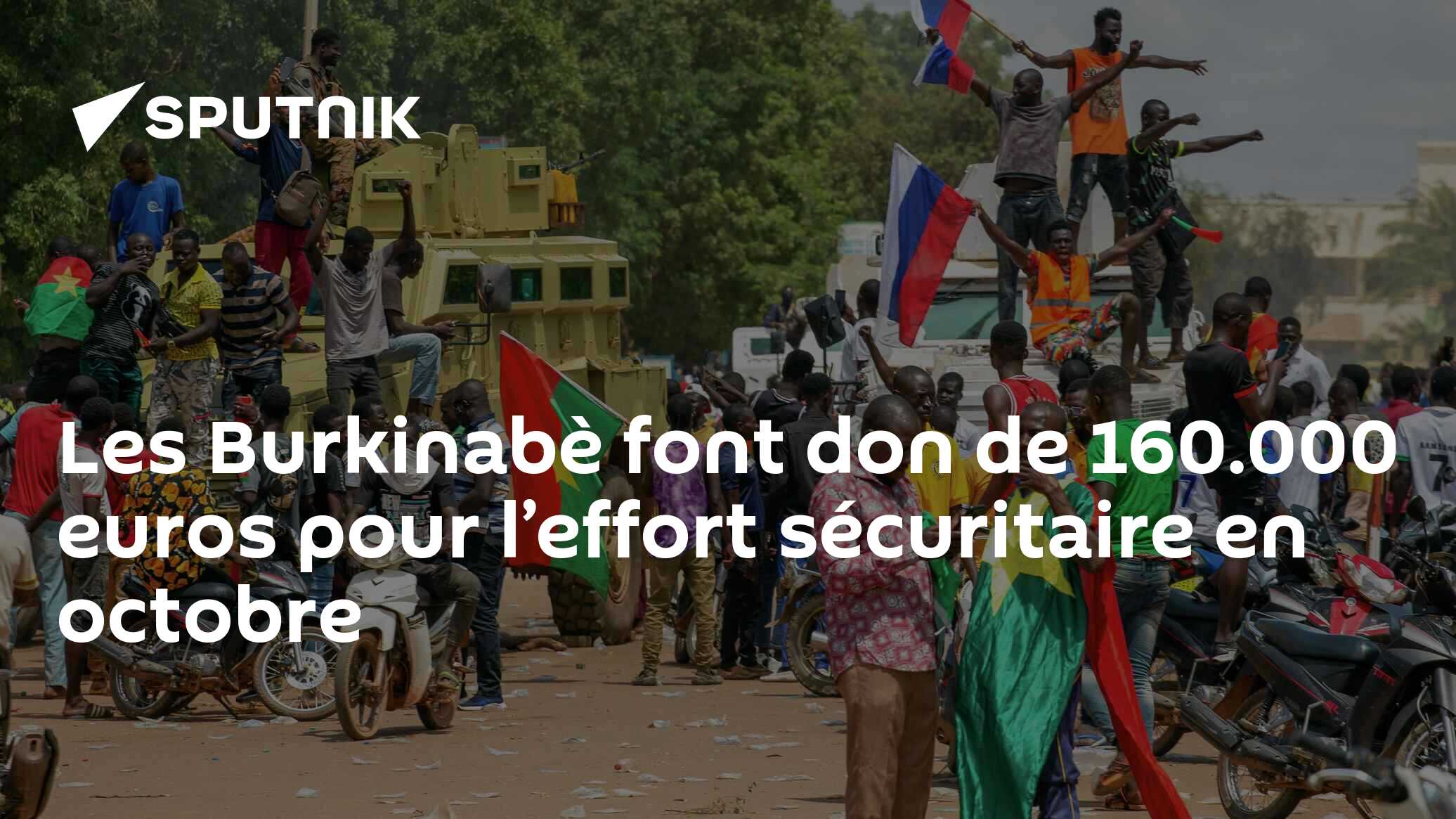 Les Burkinabè font don de 160.000 euros pour l’effort sécuritaire en octobre