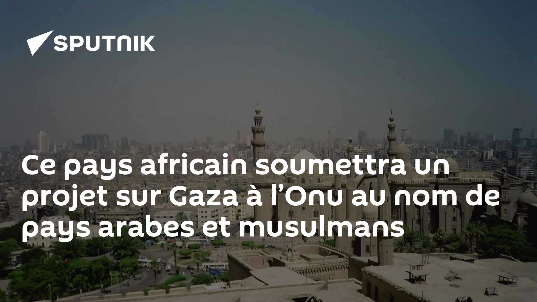 Ce pays africain soumettra un projet sur Gaza à l’Onu au nom de pays arabes et musulmans