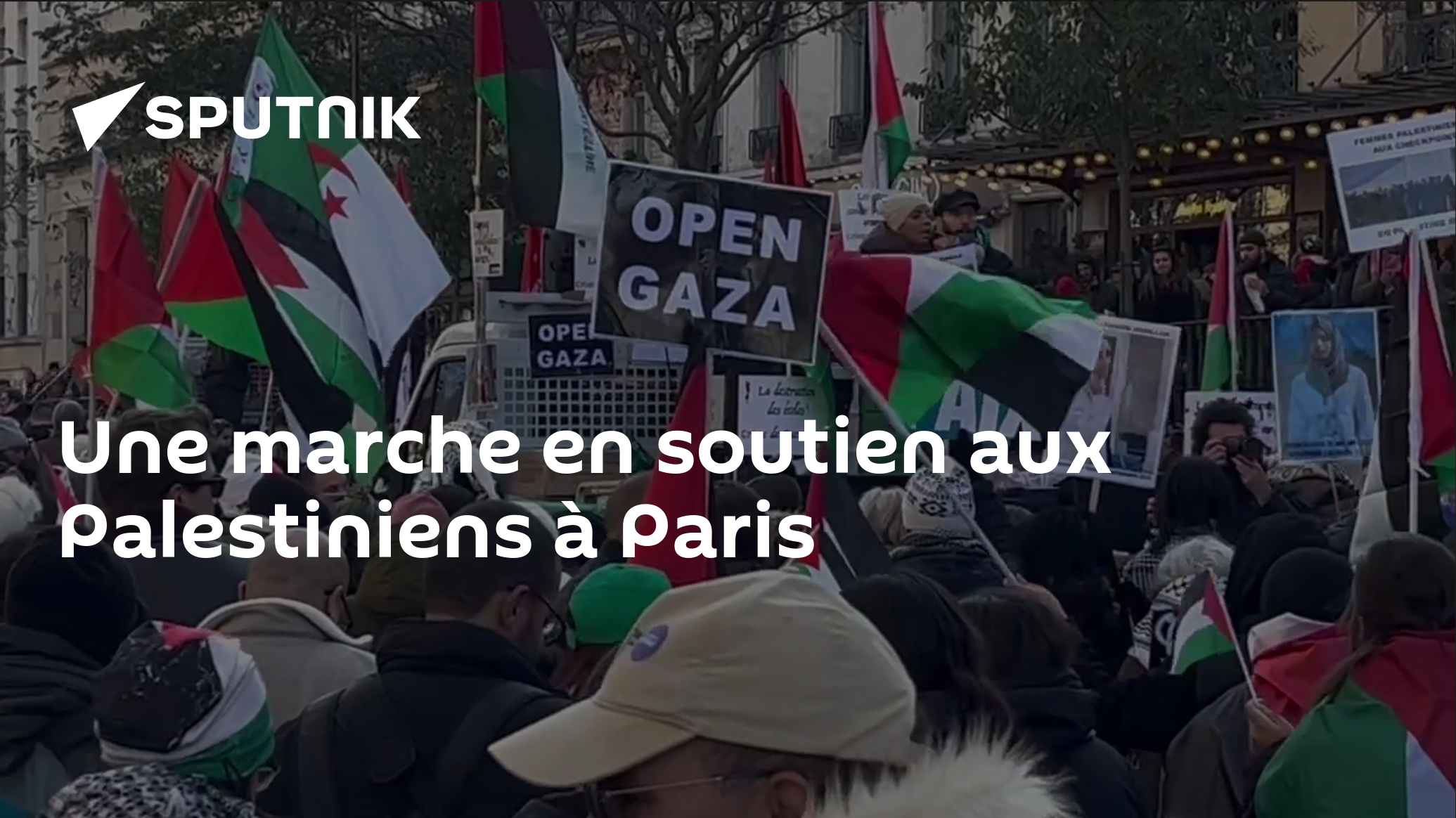 Une marche en soutien aux Palestiniens à Paris