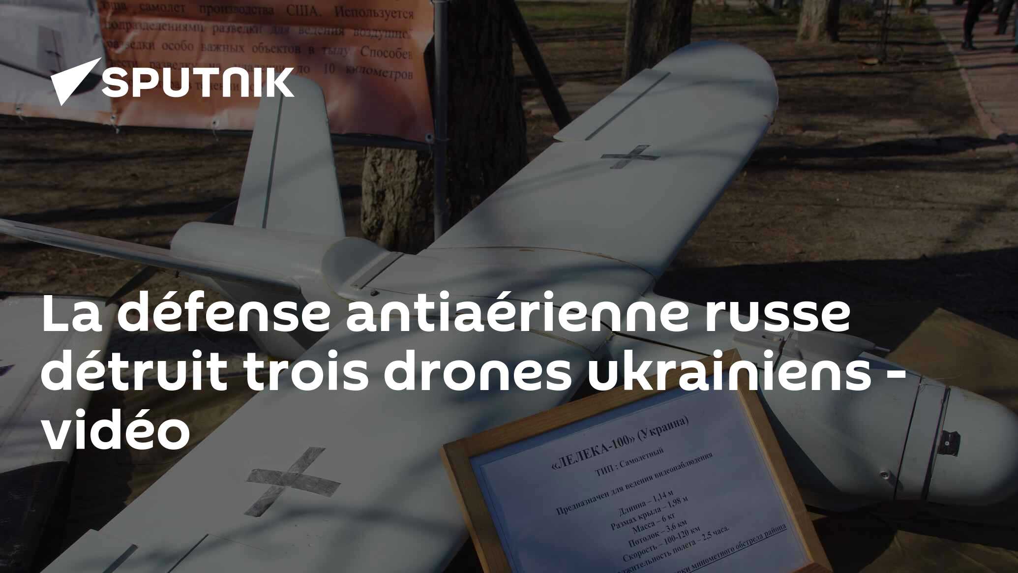 La défense antiaérienne russe détruit trois drones ukrainiens - vidéo