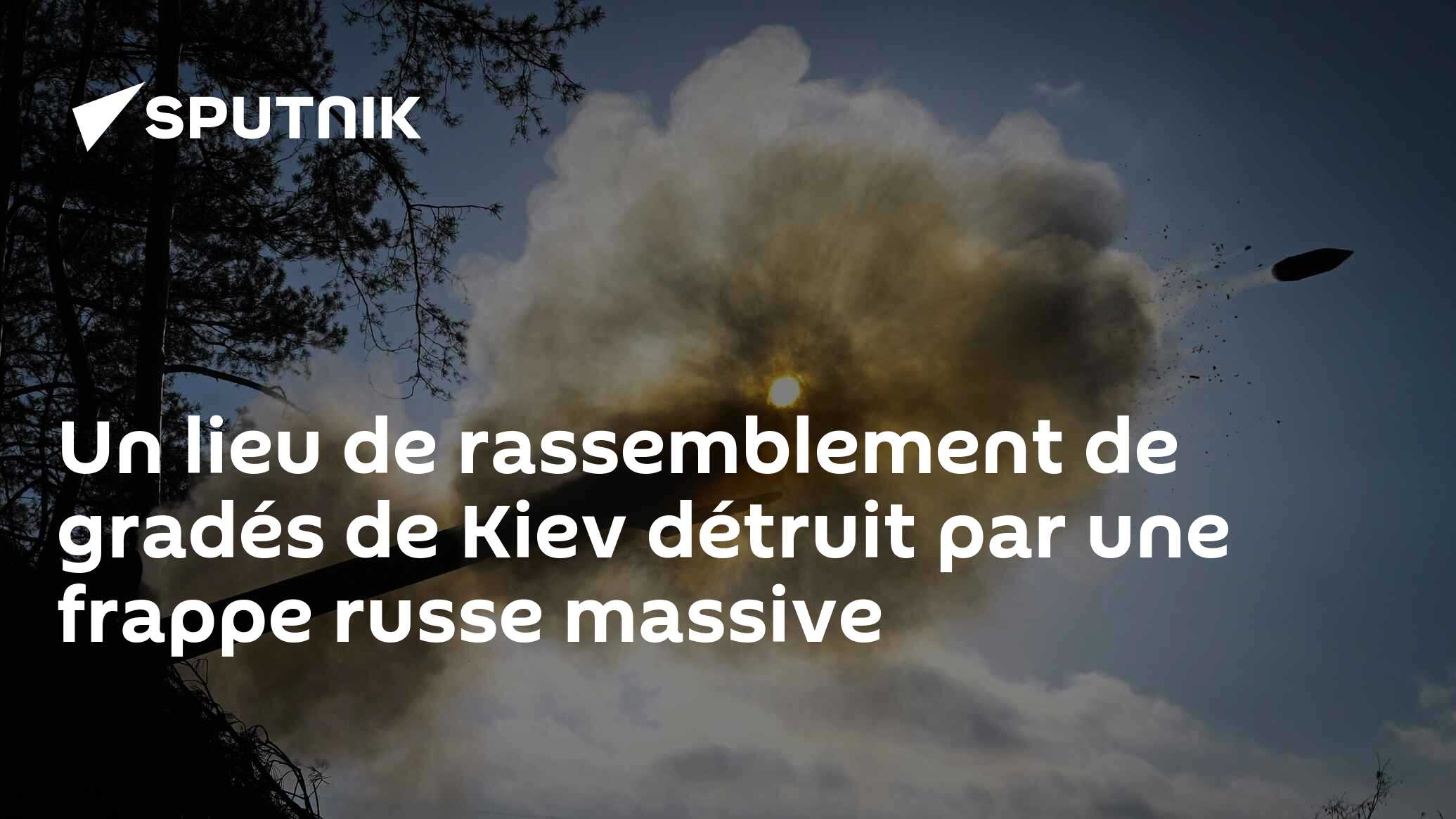 Un lieu de rassemblement de gradés de Kiev détruit par une frappe russe massive