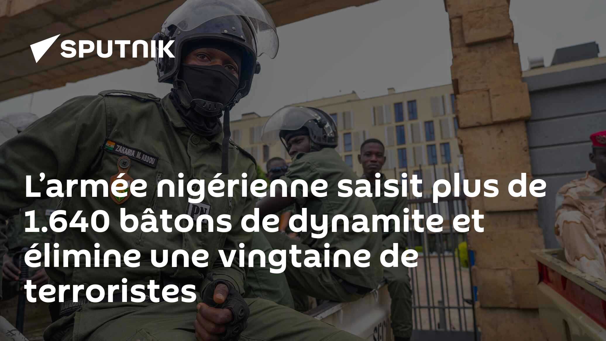L’armée nigérienne saisit plus de 1.640 bâtons de dynamite et élimine une vingtaine de terroristes