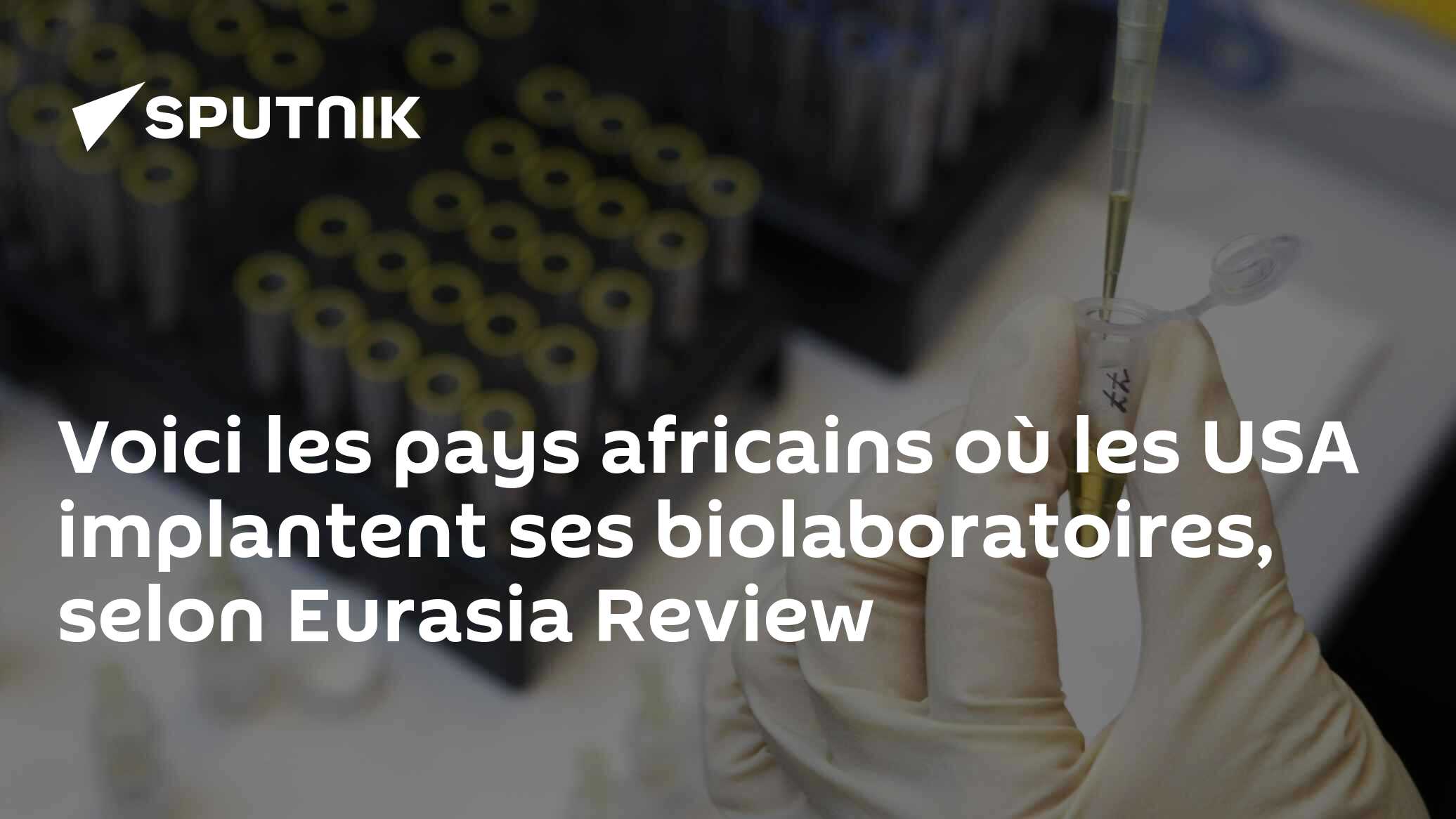 Voici les pays africains où les USA implantent ses biolaboratoires, selon Eurasia Review