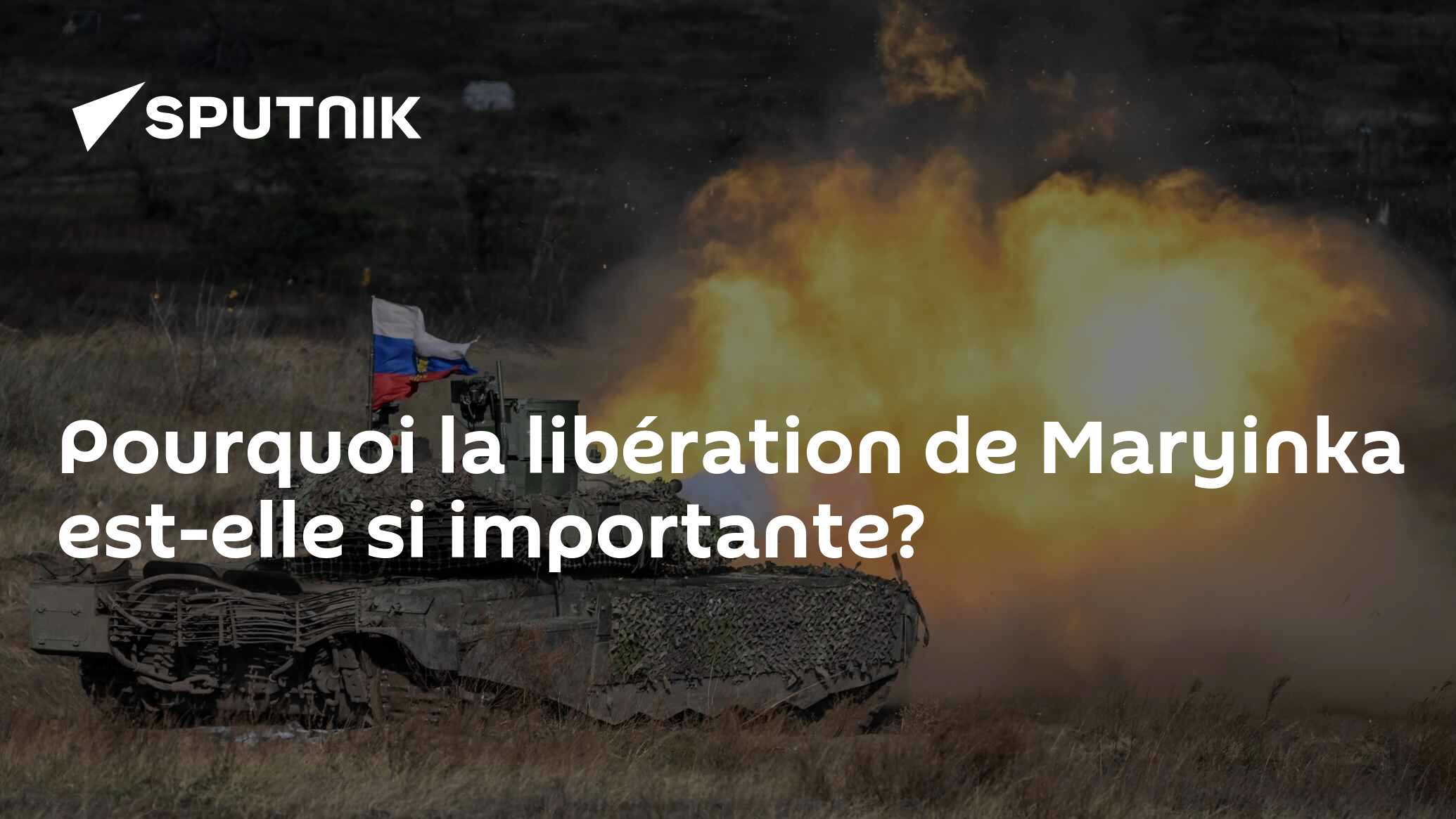 Pourquoi la libération de Maryinka est-elle si importante?