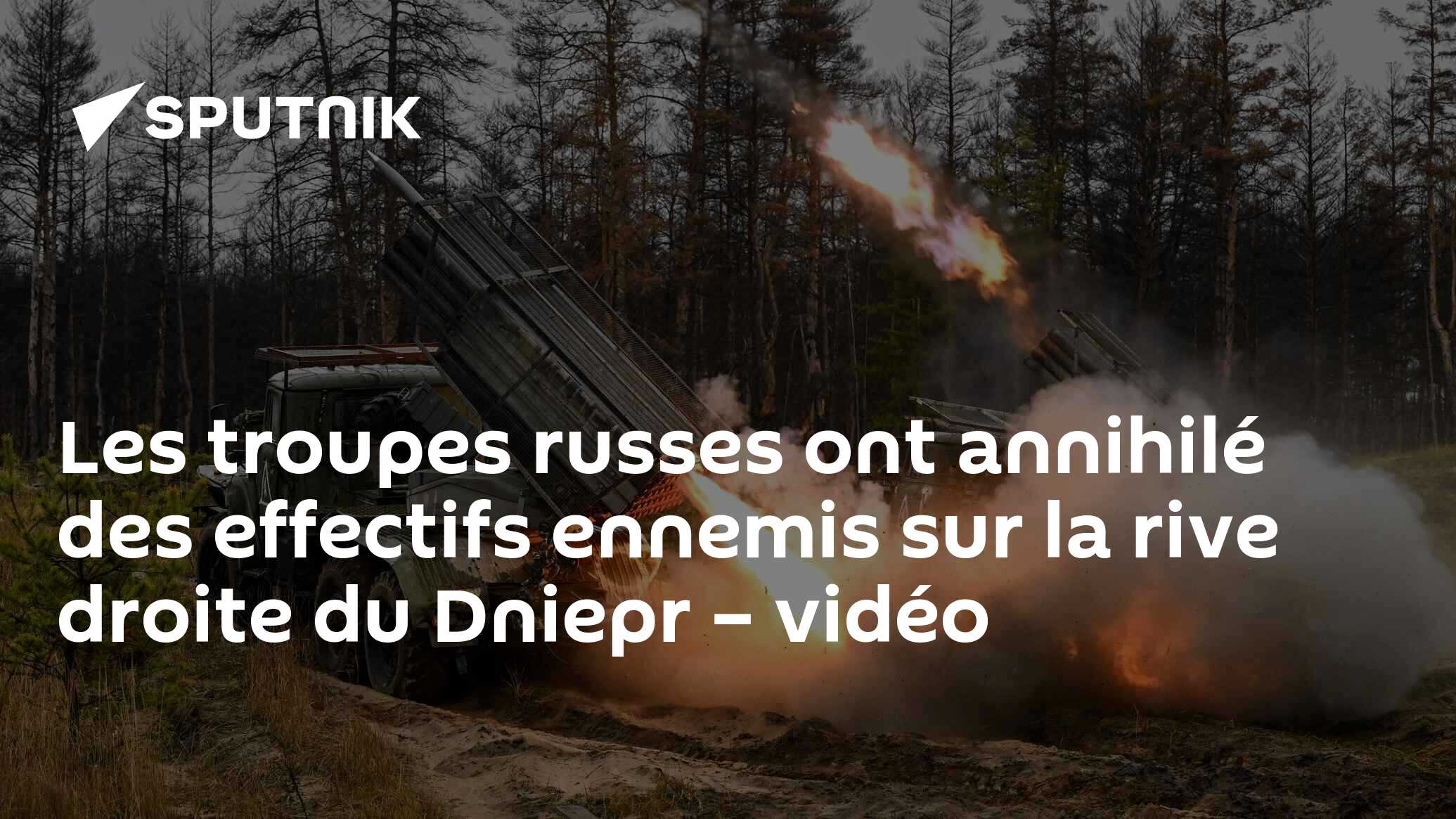Les troupes russes ont annihilé des effectifs ennemis sur la rive droite du Dniepr – vidéo