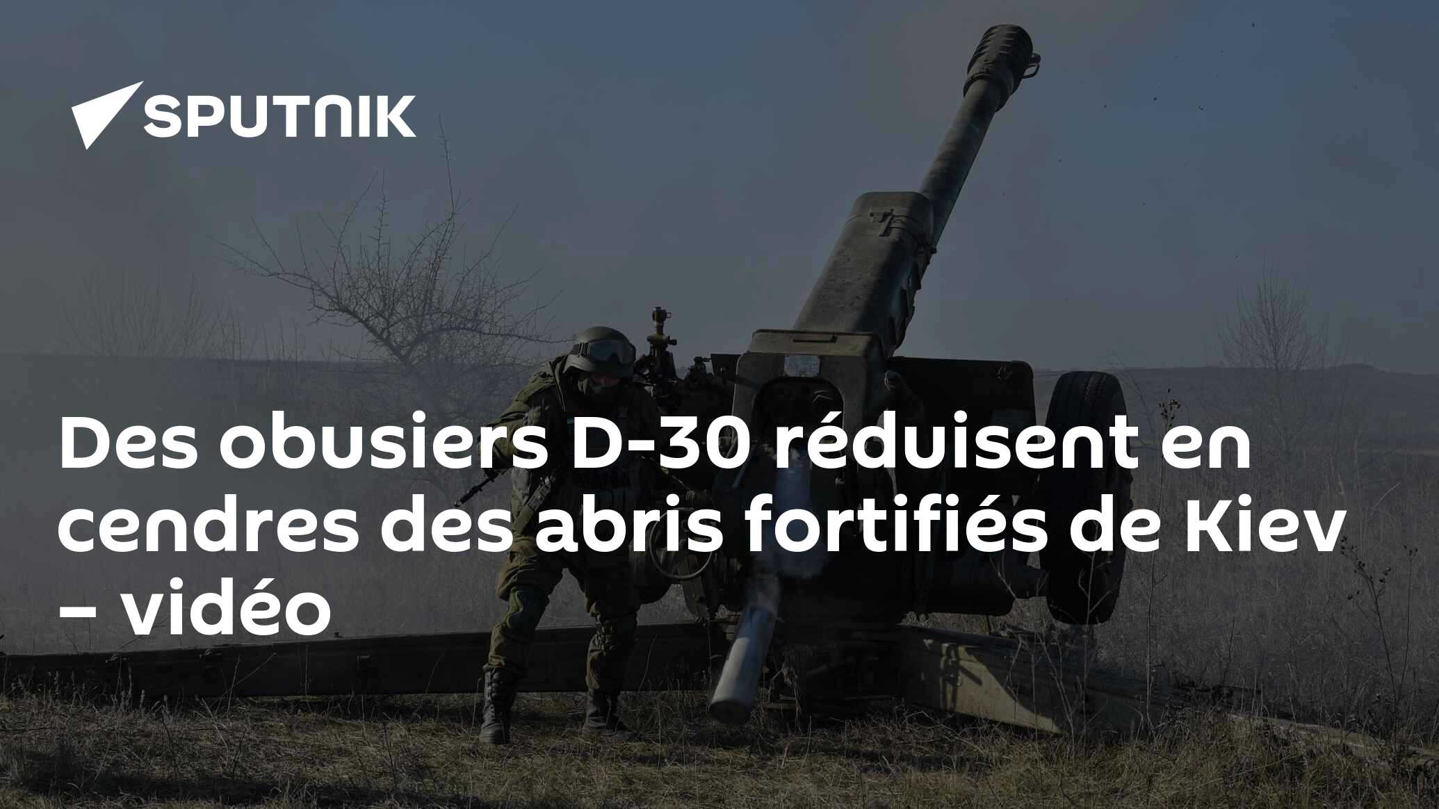 Des obusiers D-30 réduisent en cendres des abris fortifiés de Kiev – vidéo