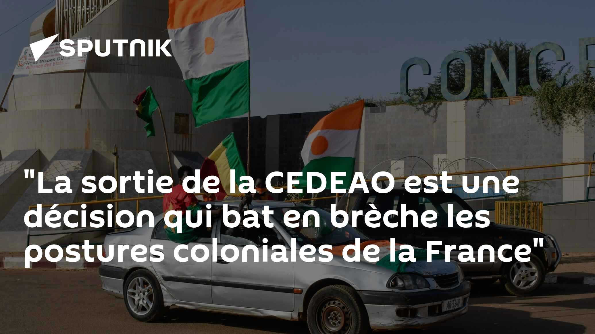"La sortie de la CEDEAO est une décision qui bat en brèche les postures coloniales de la France"