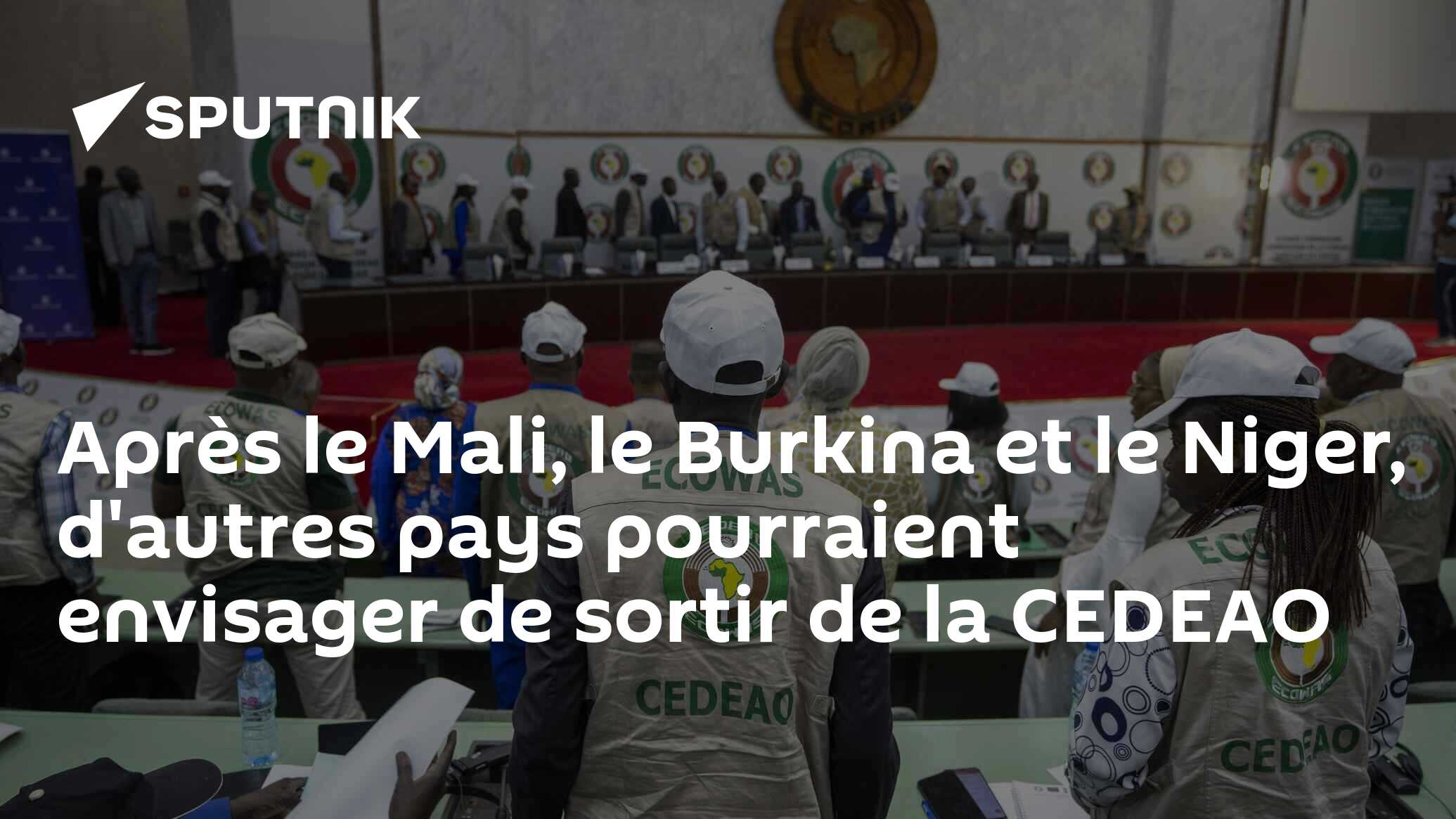 Après le Mali, le Burkina et le Niger, d'autres pays pourraient envisager de sortir de la CEDEAO