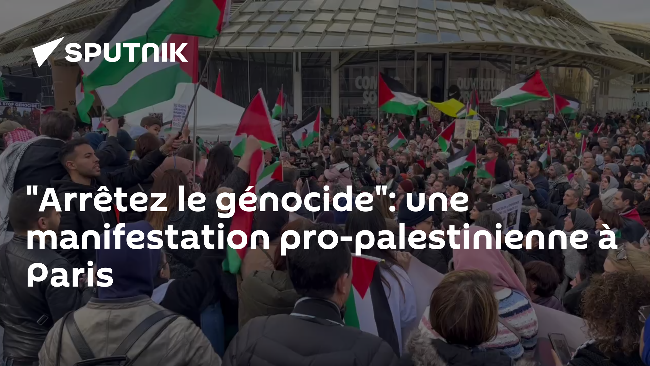 "Arrêtez le génocide": une manifestation pro-palestinienne à Paris