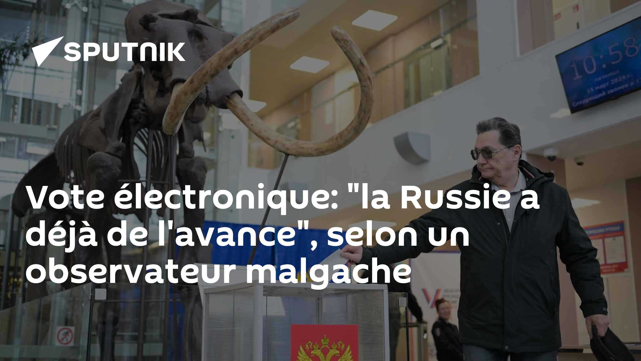 Vote électronique: "la Russie a déjà de l'avance", selon un observateur malgache