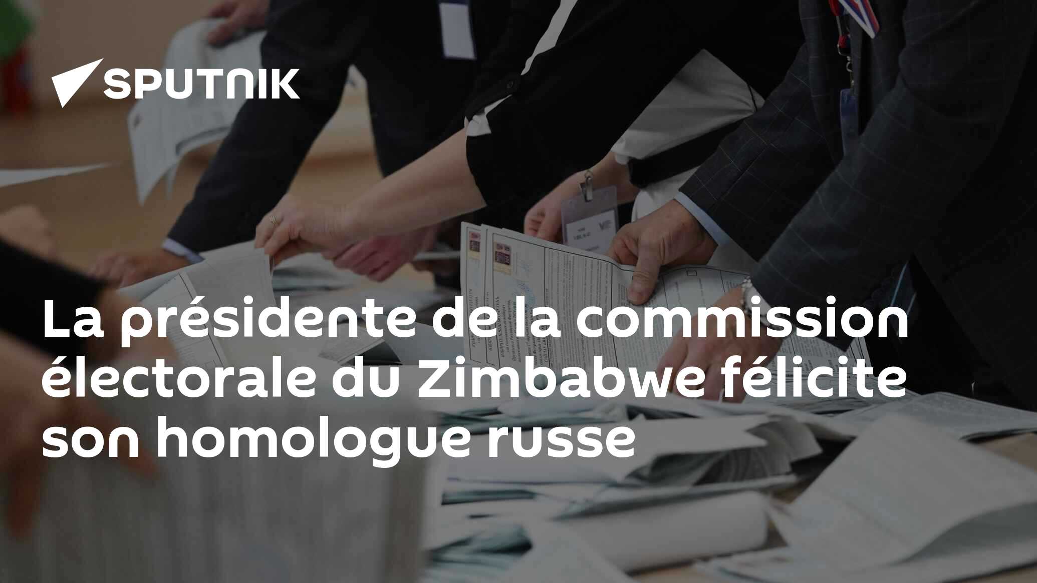 La présidente de la commission électorale du Zimbabwe félicite son homologue russe