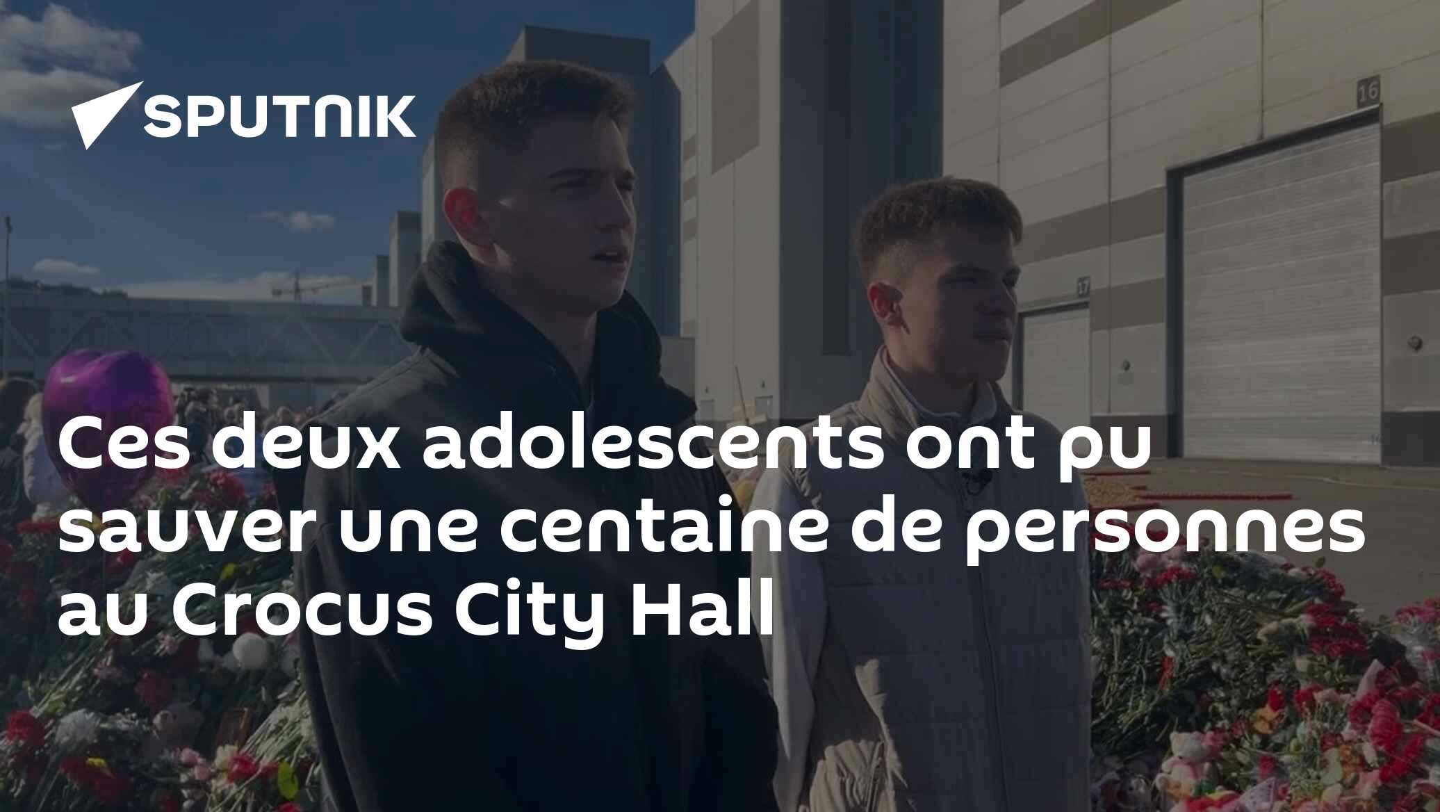 Сes deux adolescents ont pu sauver une centaine de personnes au Crocus City Hall