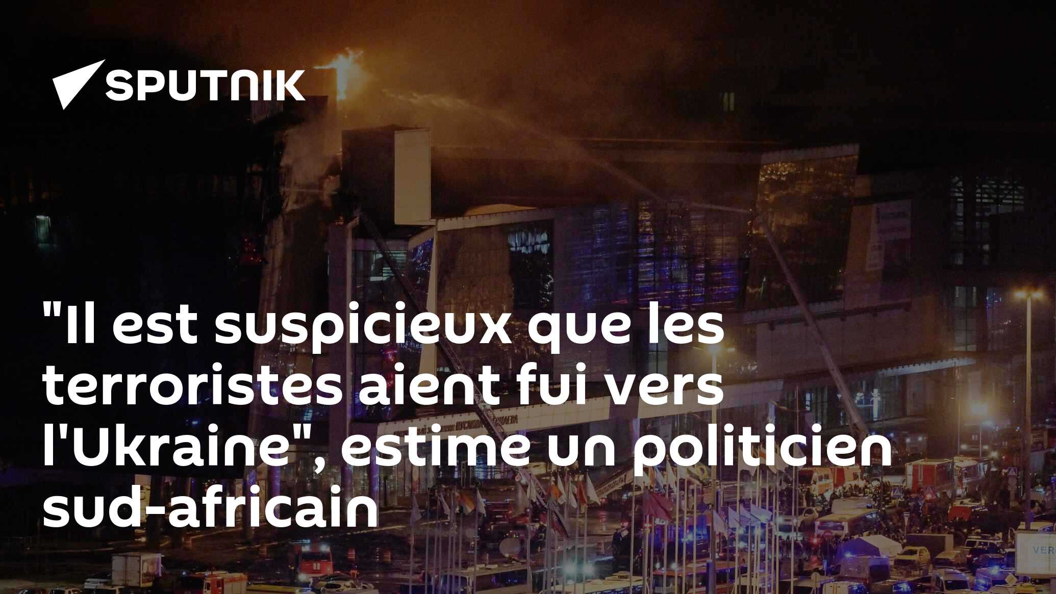 "Il est suspicieux que les terroristes aient fui vers l'Ukraine", estime un politicien sud-africain