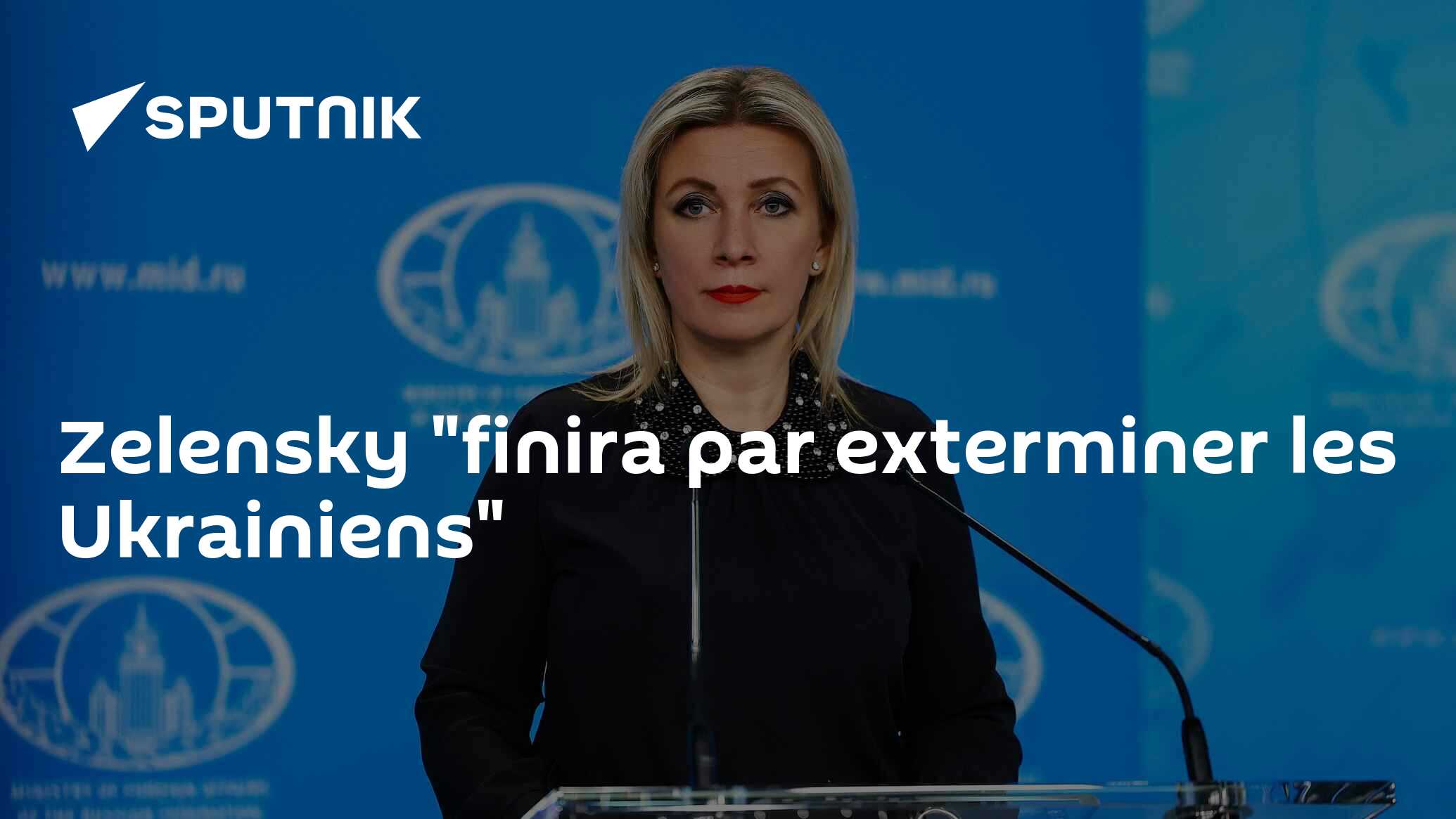 Zelensky "finira par exterminer les Ukrainiens"