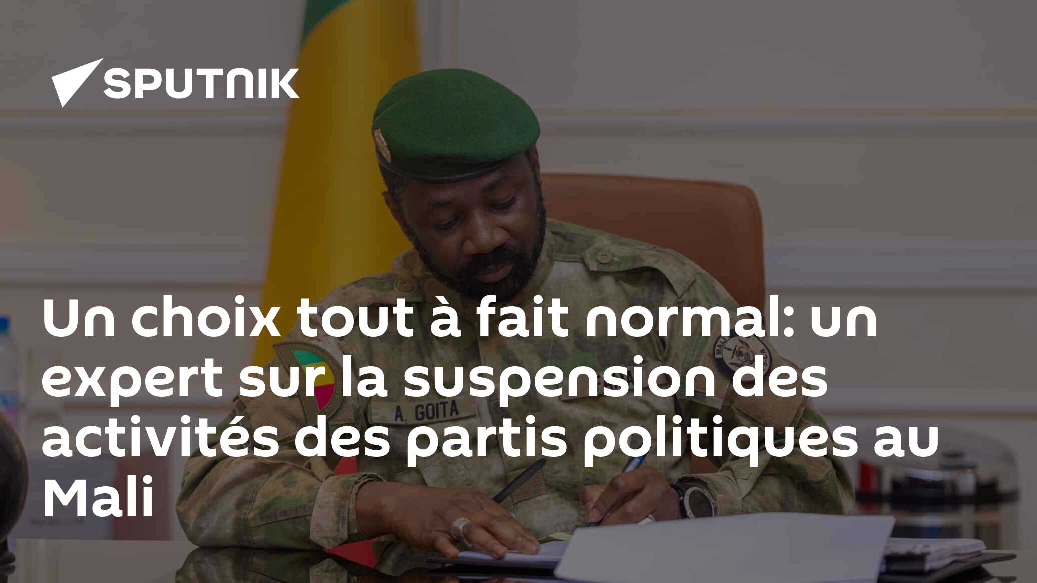 Un choix tout à fait normal: un expert sur la suspension des activités des partis politiques au Mali