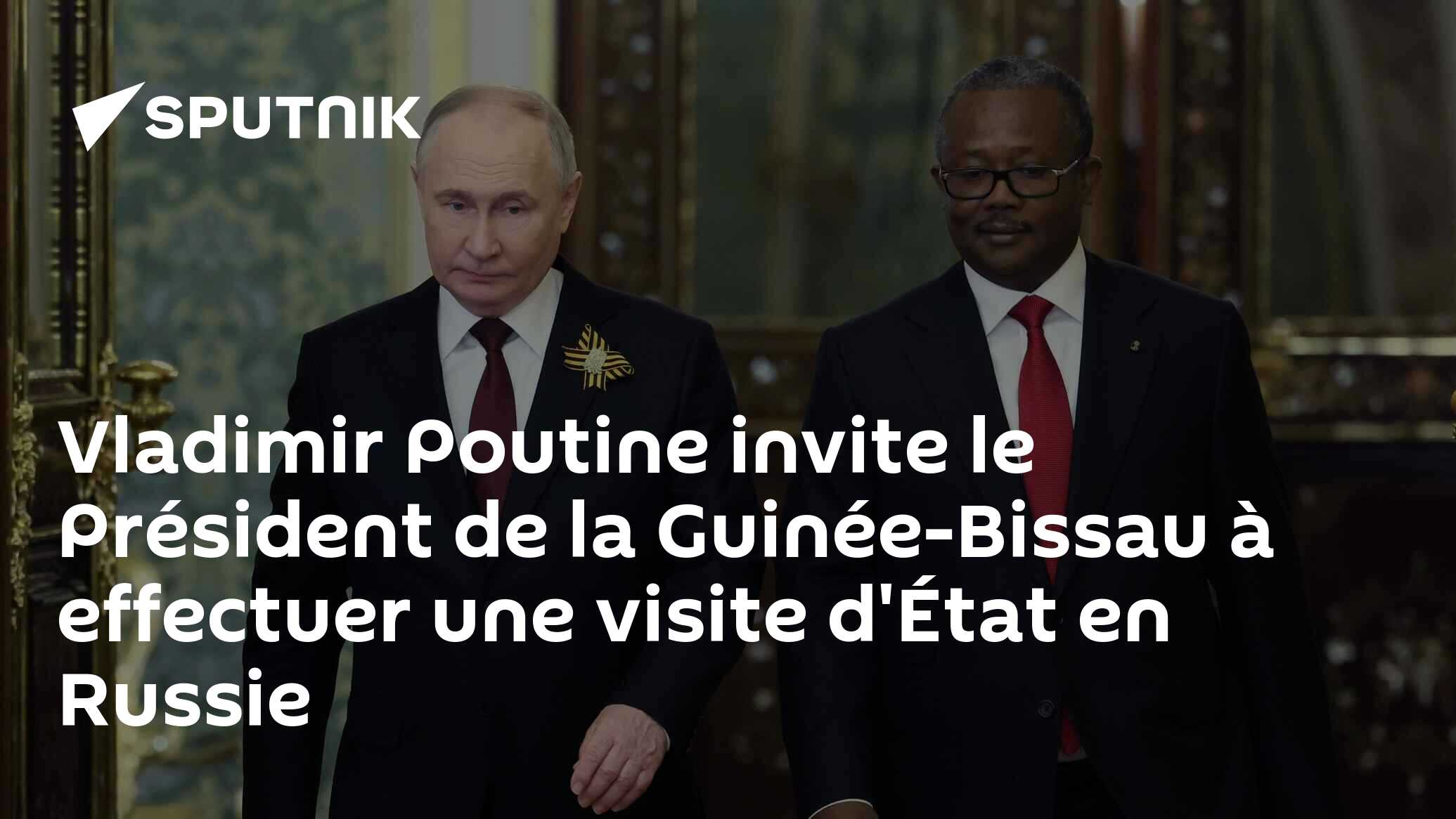 Vladimir Poutine invite le Président de la Guinée-Bissau à effectuer une visite d'État en Russie