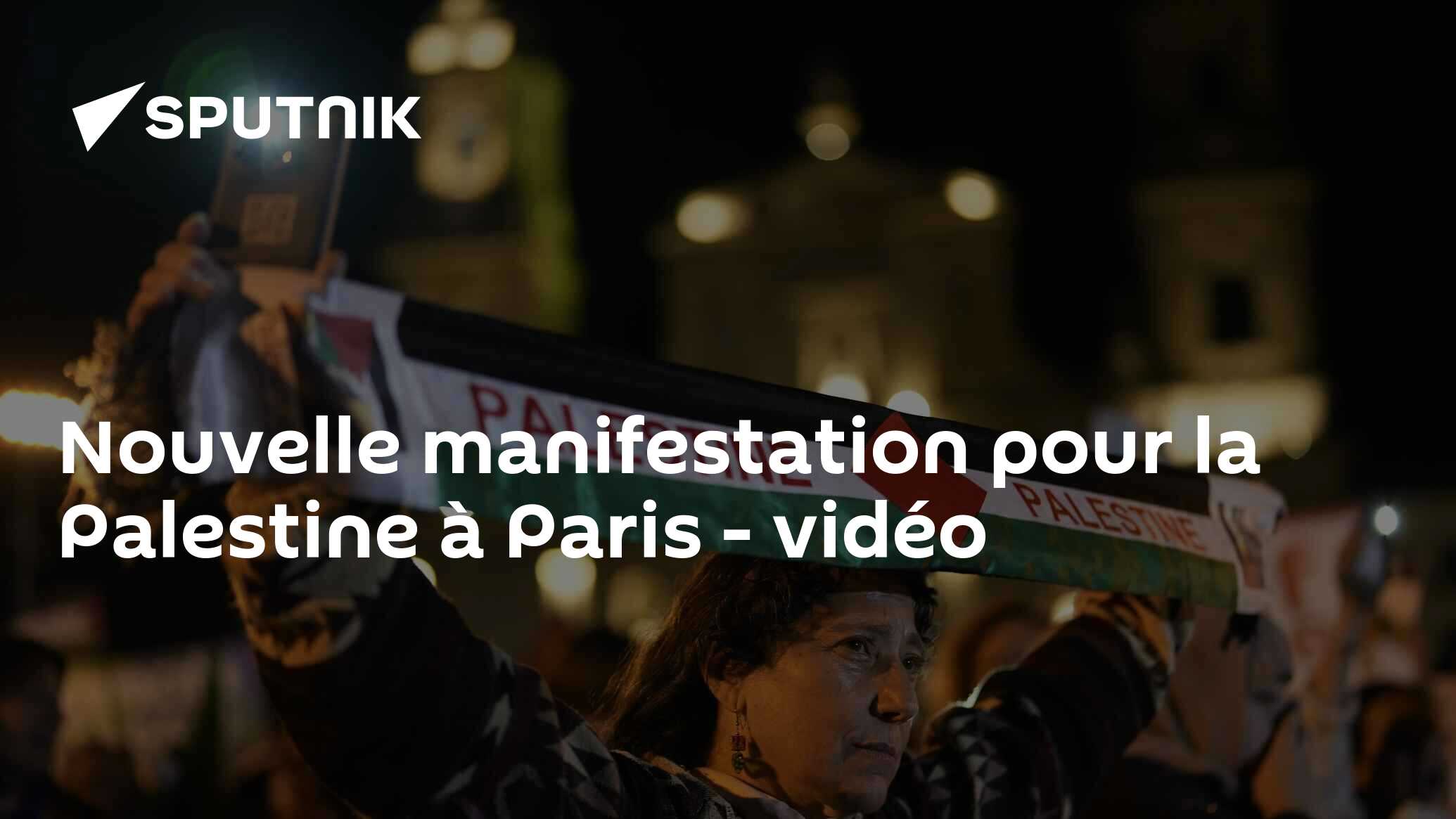 Nouvelle manifestation pour la Palestine à Paris - vidéo