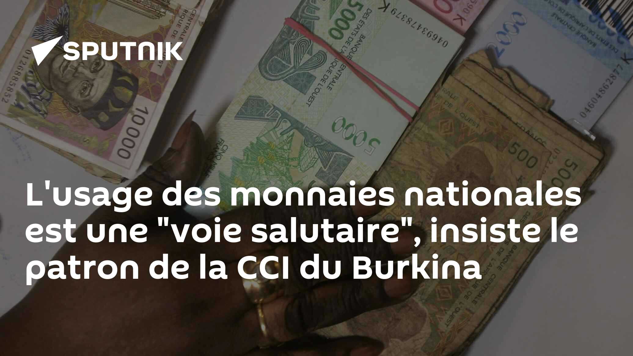 L'usage des monnaies nationales est une "voie salutaire", insiste le patron de la CCI du Burkina