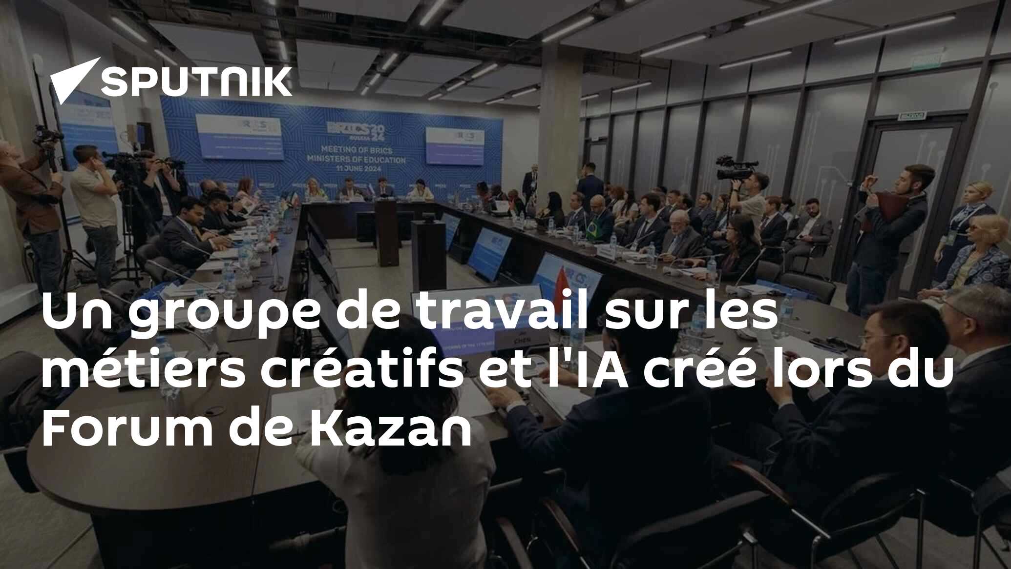 Un groupe de travail sur les métiers créatifs et l'IA créé lors du Forum de Kazan