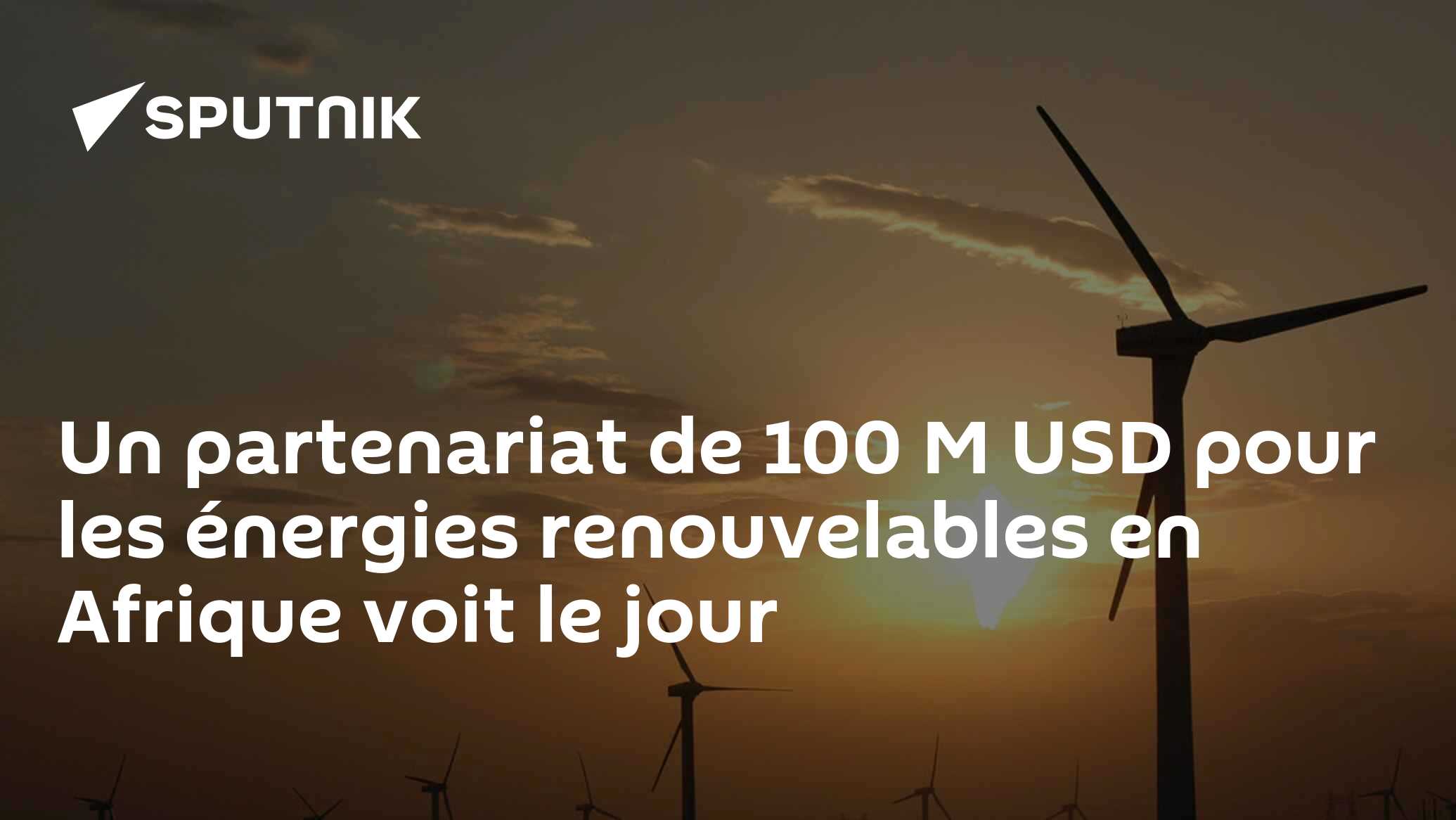 Un partenariat de 100 M USD pour les énergies renouvelables en Afrique voit le jour