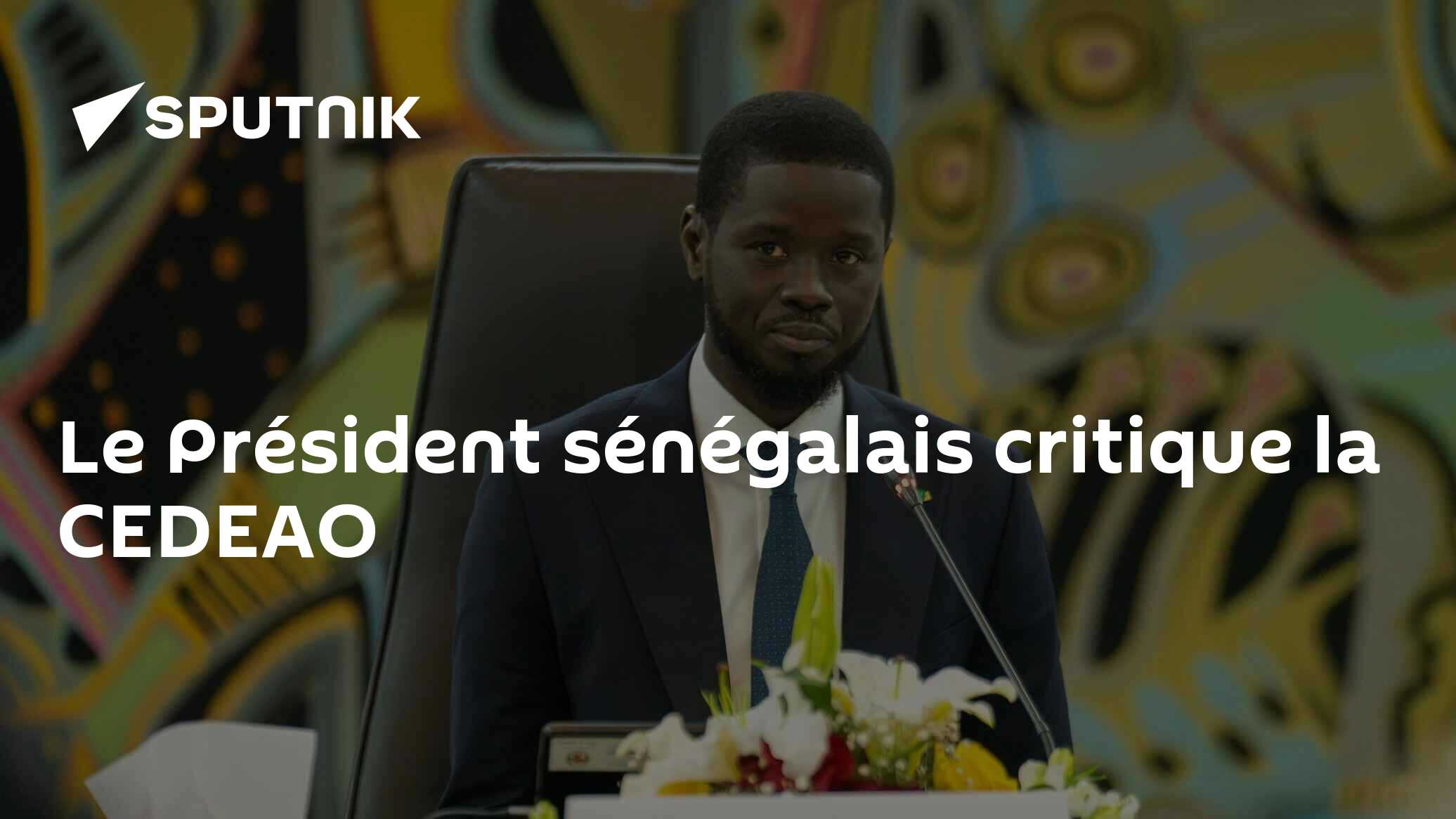 Le Président sénégalais critique la CEDEAO