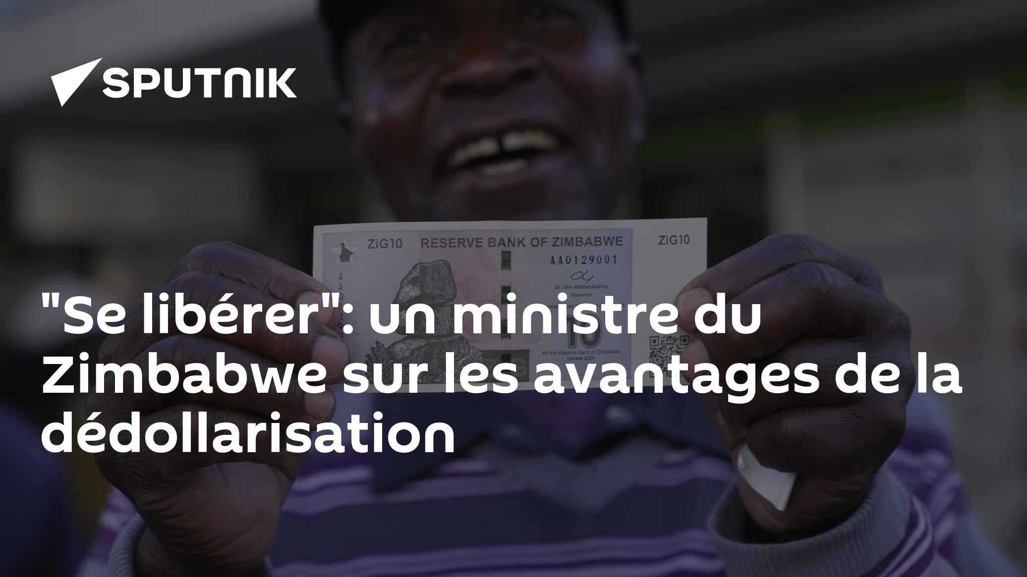 "Se libérer": un ministre du Zimbabwe sur les avantages de la dédollarisation