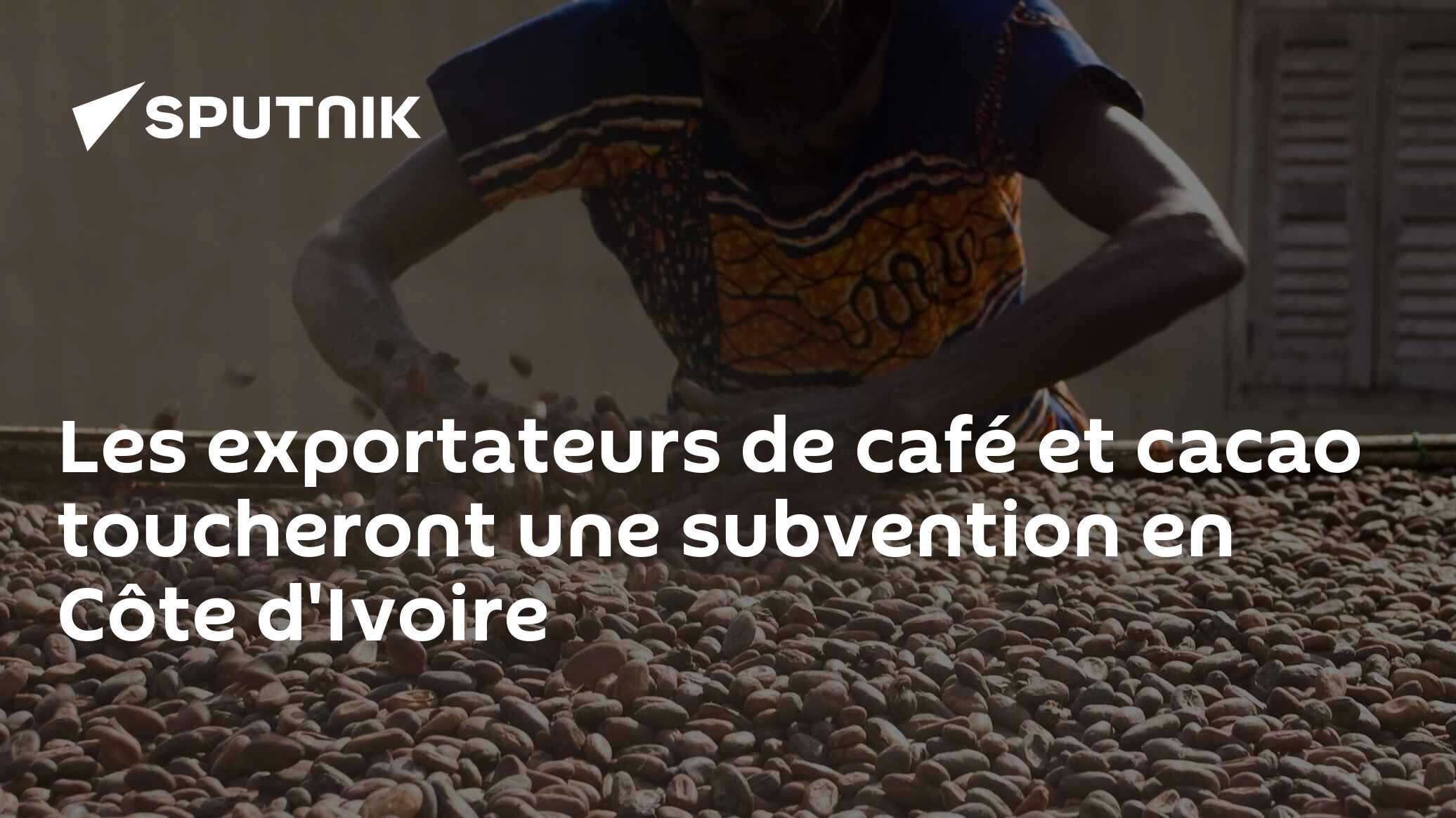 Les exportateurs de café et cacao toucheront une subvention en Côte d'Ivoire