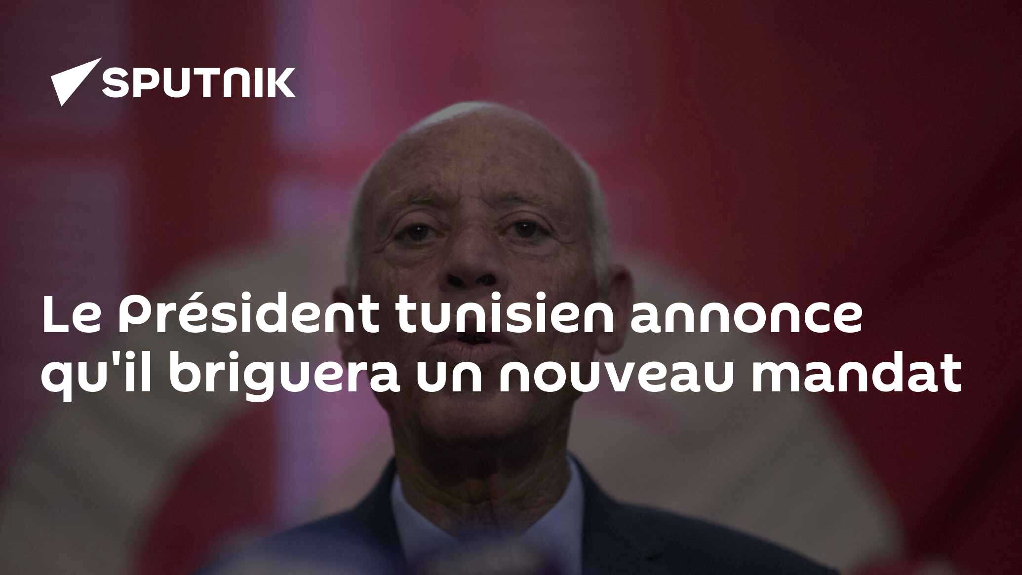 Le Président tunisien annonce qu'il briguera un nouveau mandat