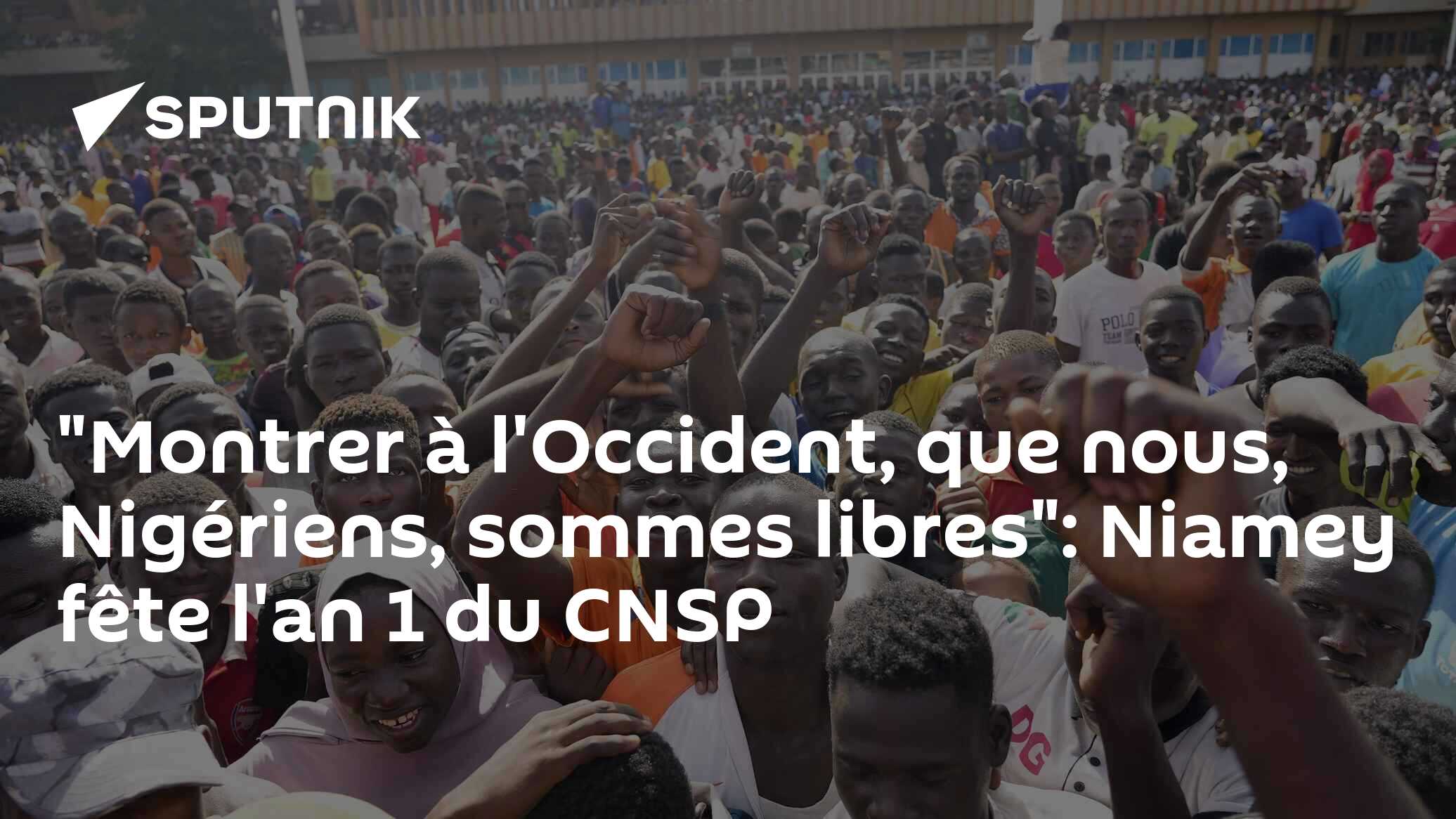 "Montrer à l'Occident, que nous, Nigériens, sommes libres": Niamey fête l'an 1 du CNSP