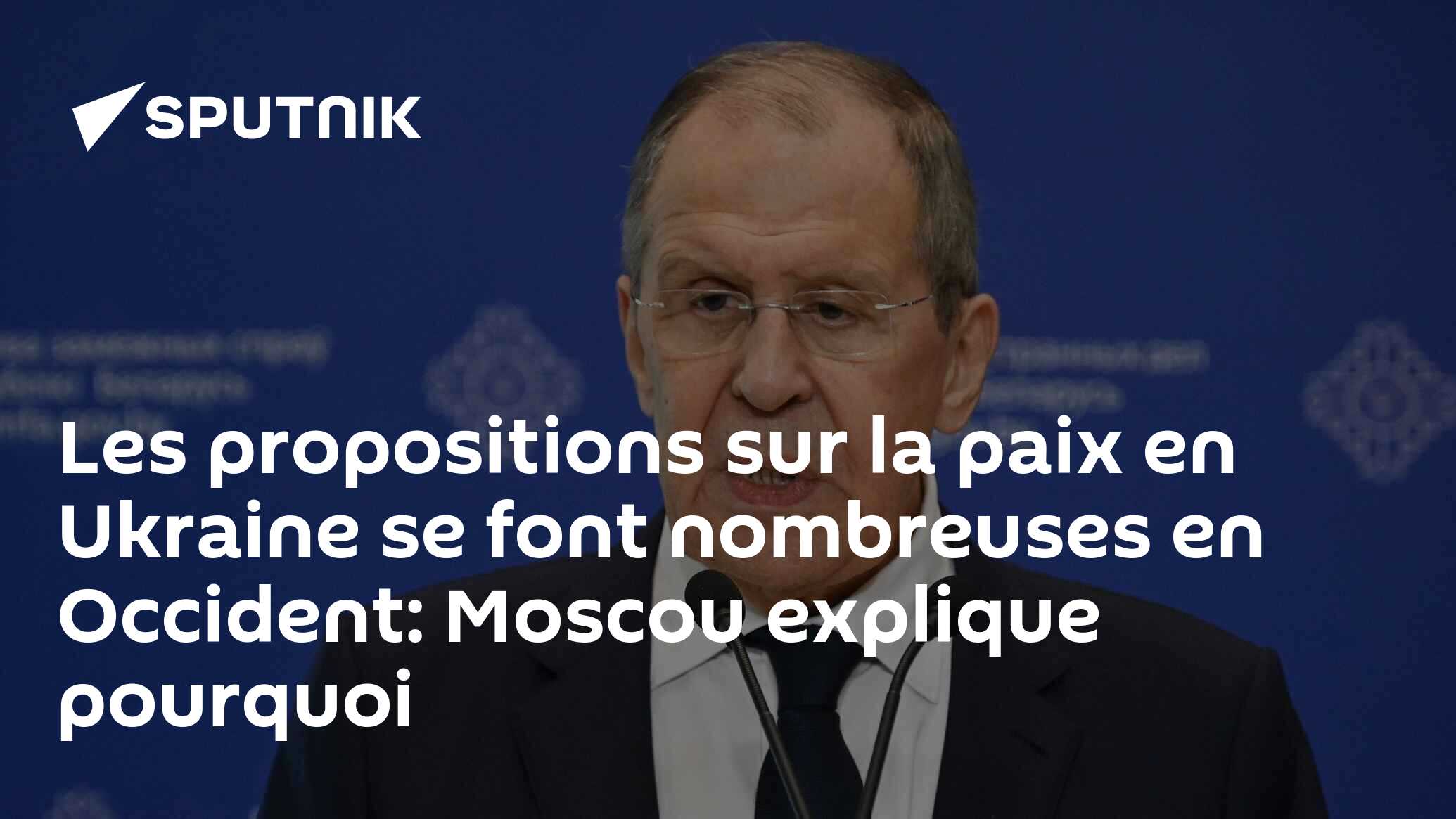 Les propositions sur la paix en Ukraine se font nombreuses en Occident: Moscou explique pourquoi