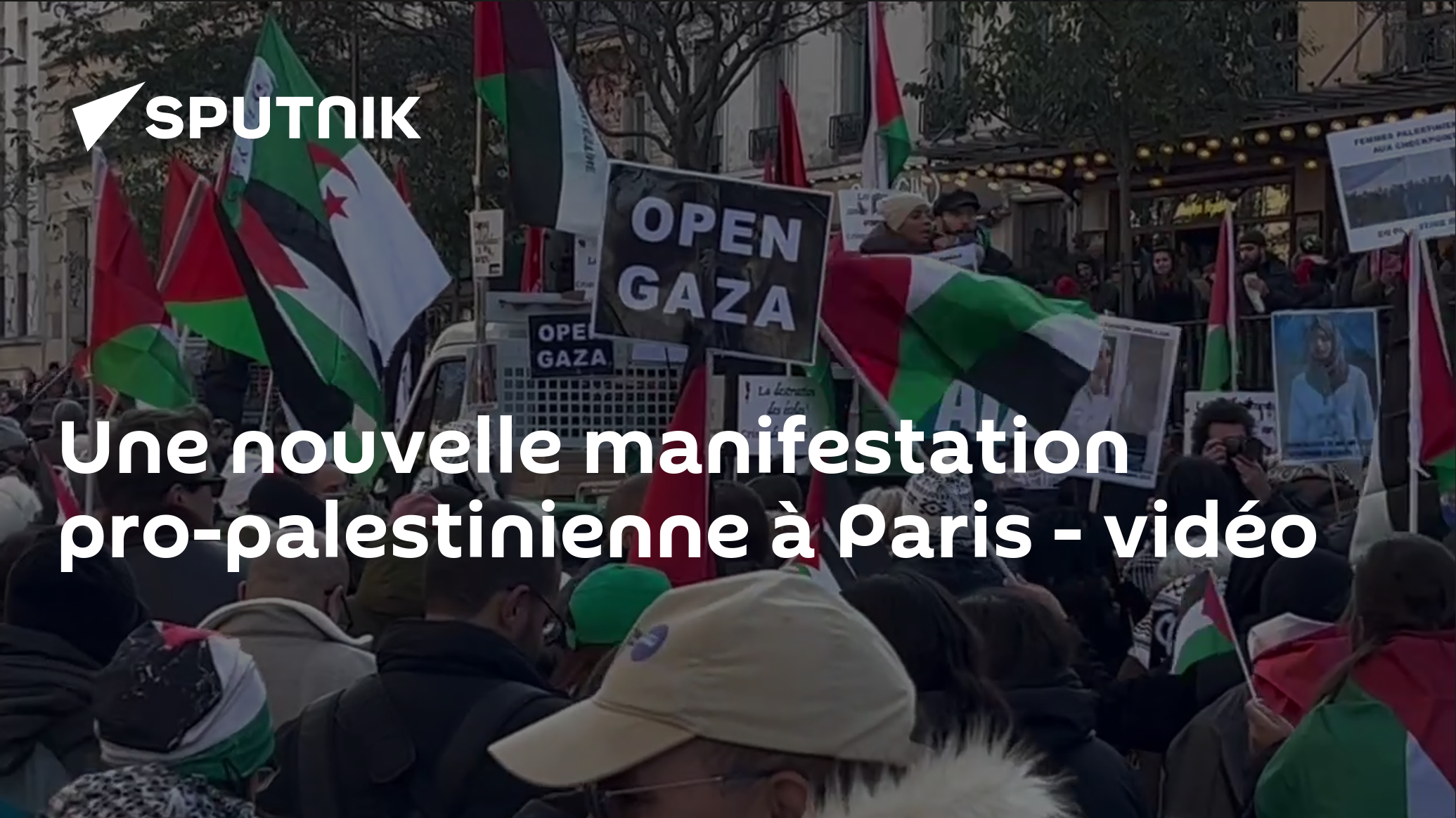 Une nouvelle manifestation pro-palestinienne à Paris - vidéo