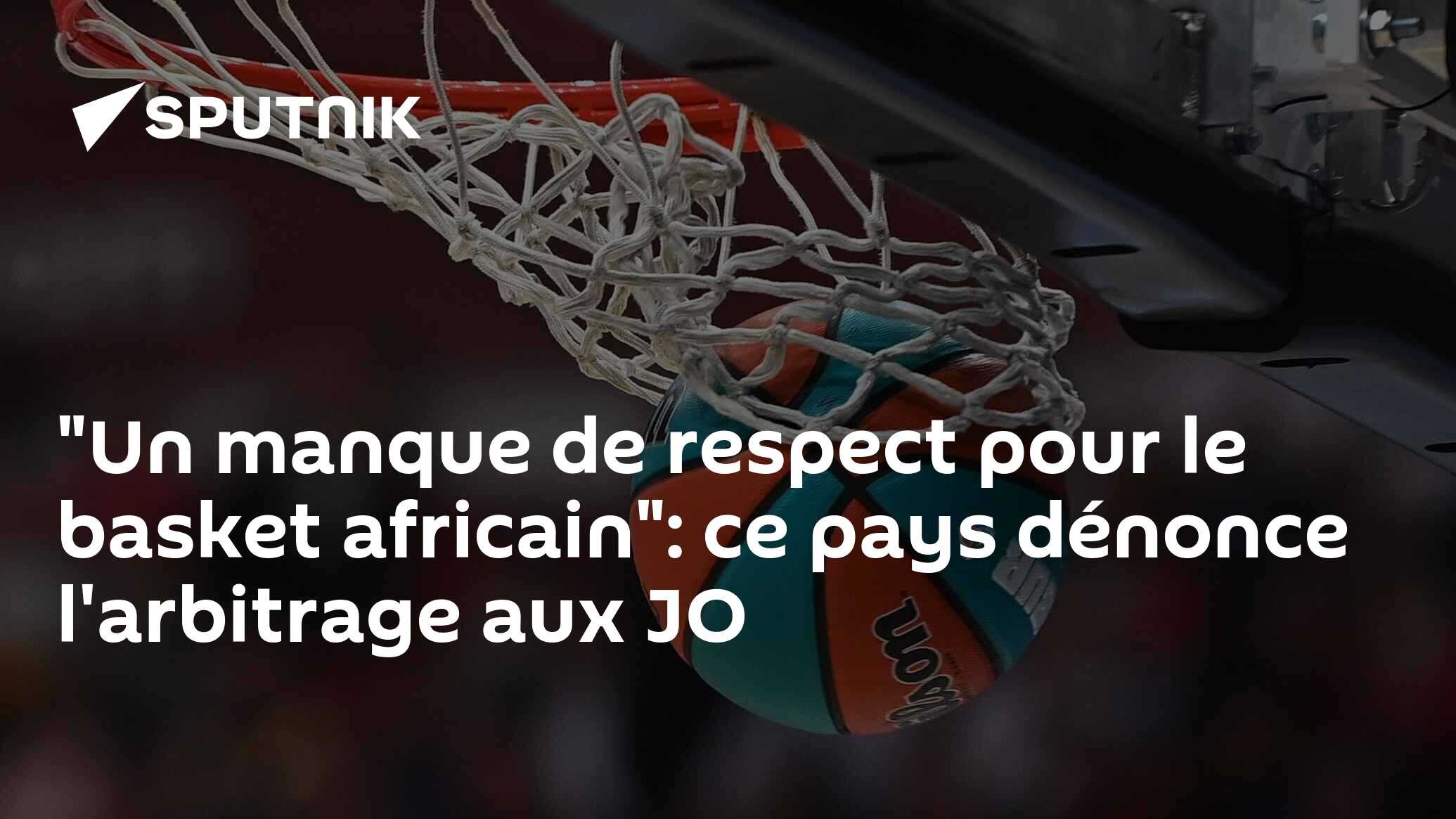 "Un manque de respect pour le basket africain": ce pays dénonce l'arbitrage aux JO