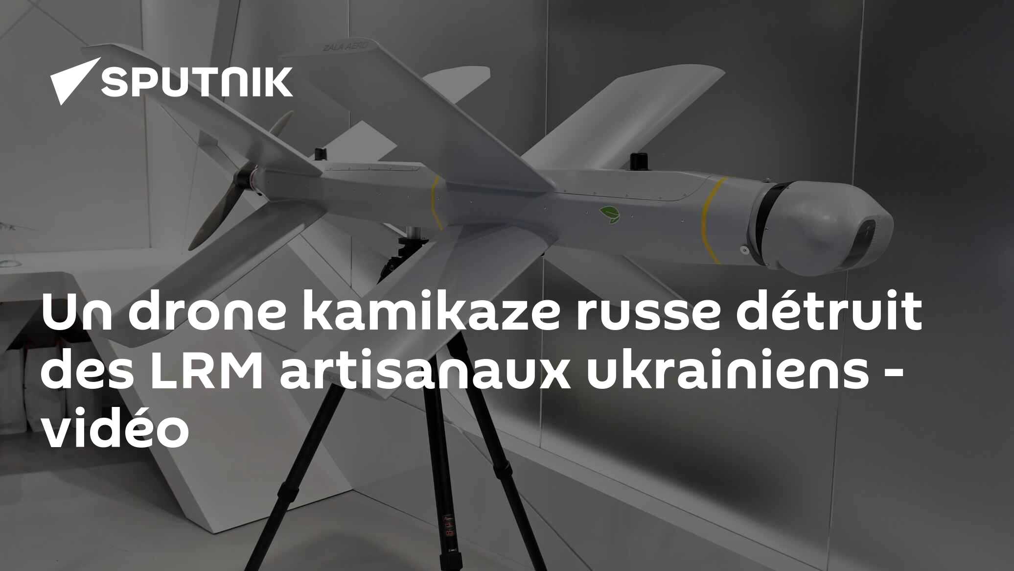 Un drone kamikaze russe détruit des LRM artisanaux ukrainiens - vidéo