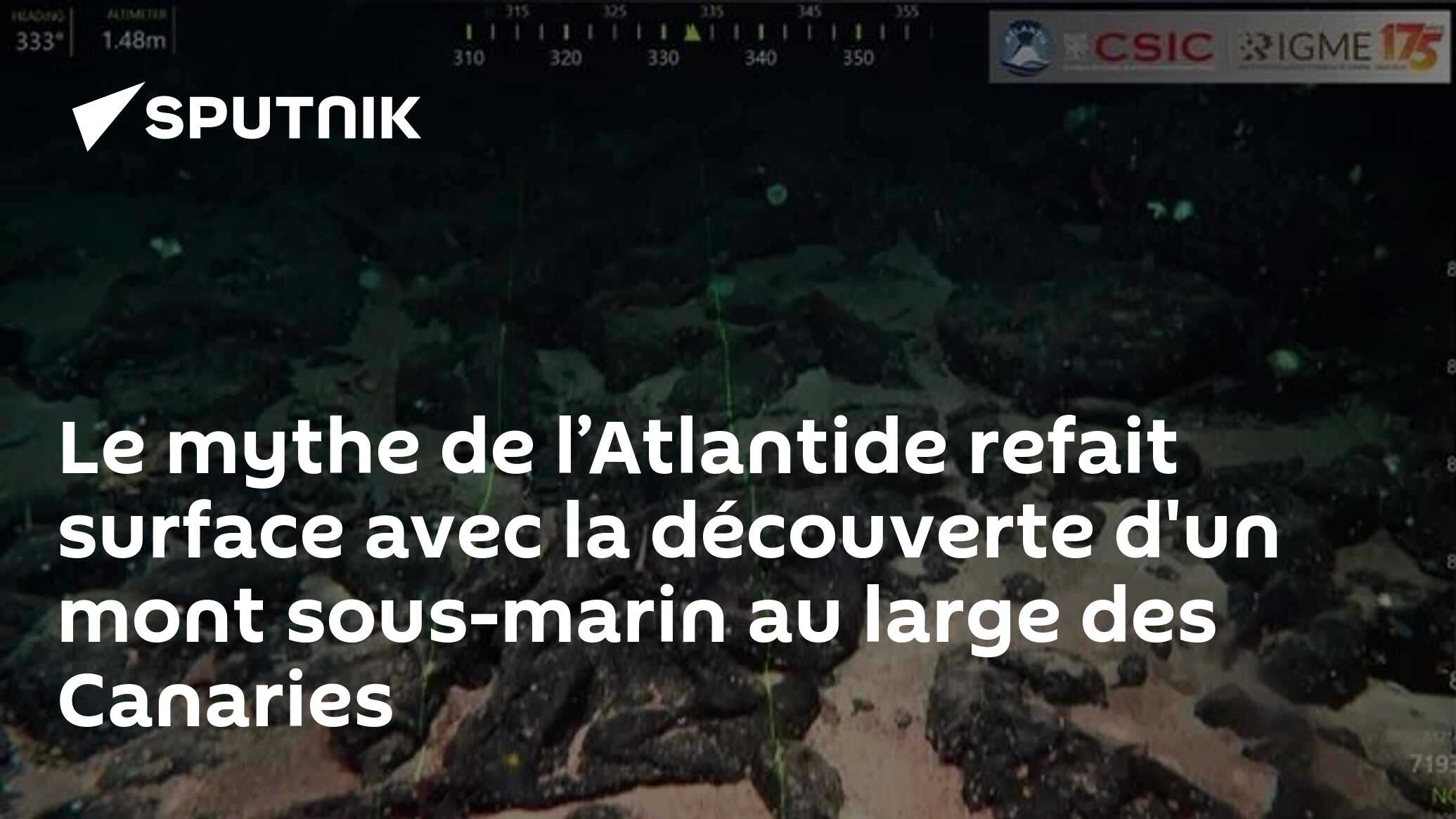Le mythe de l’Atlantide refait surface avec la découverte d'un mont sous-marin au large des Canaries