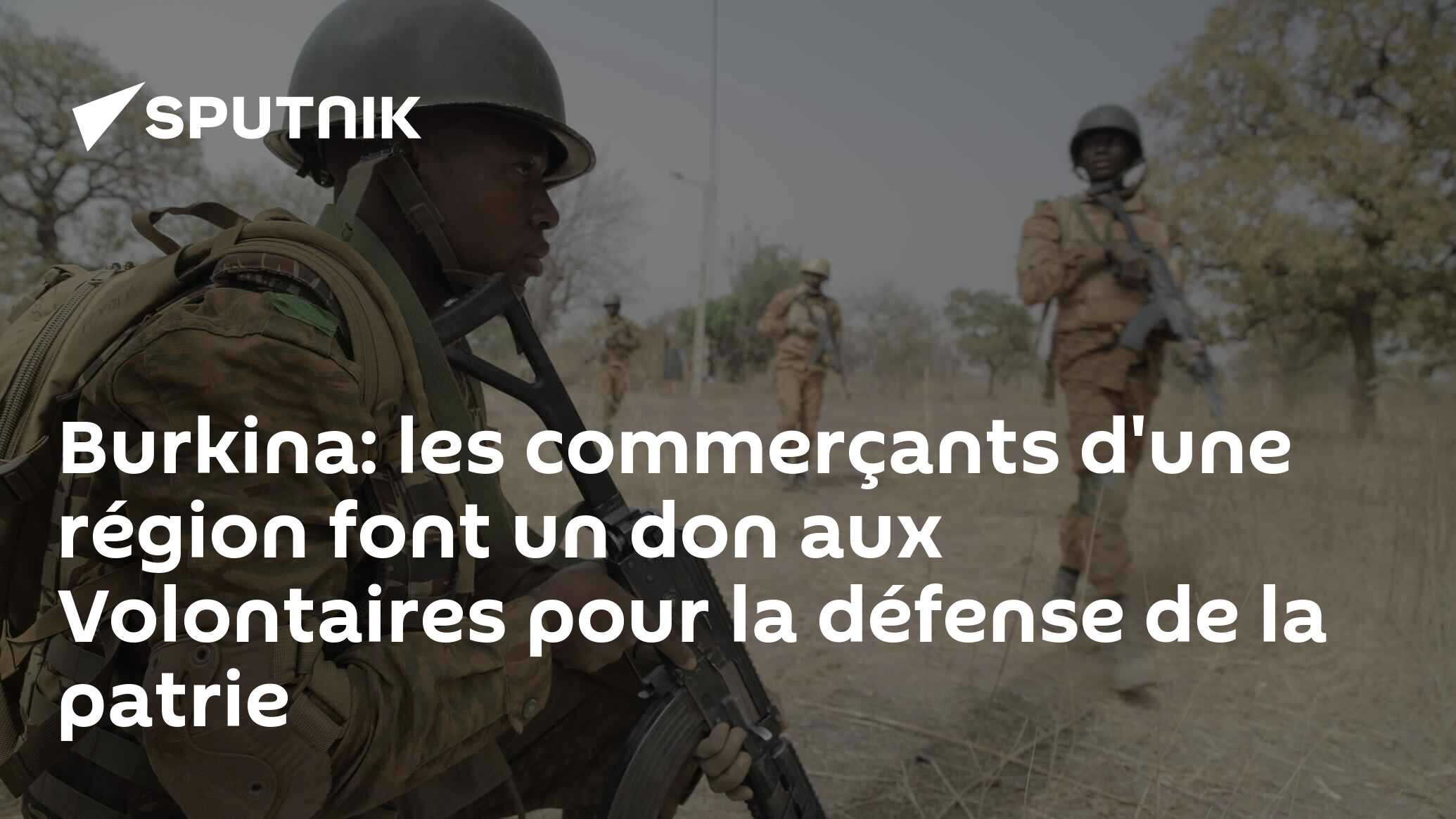 Burkina: les commerçants d'une région font un don aux Volontaires pour la défense de la patrie