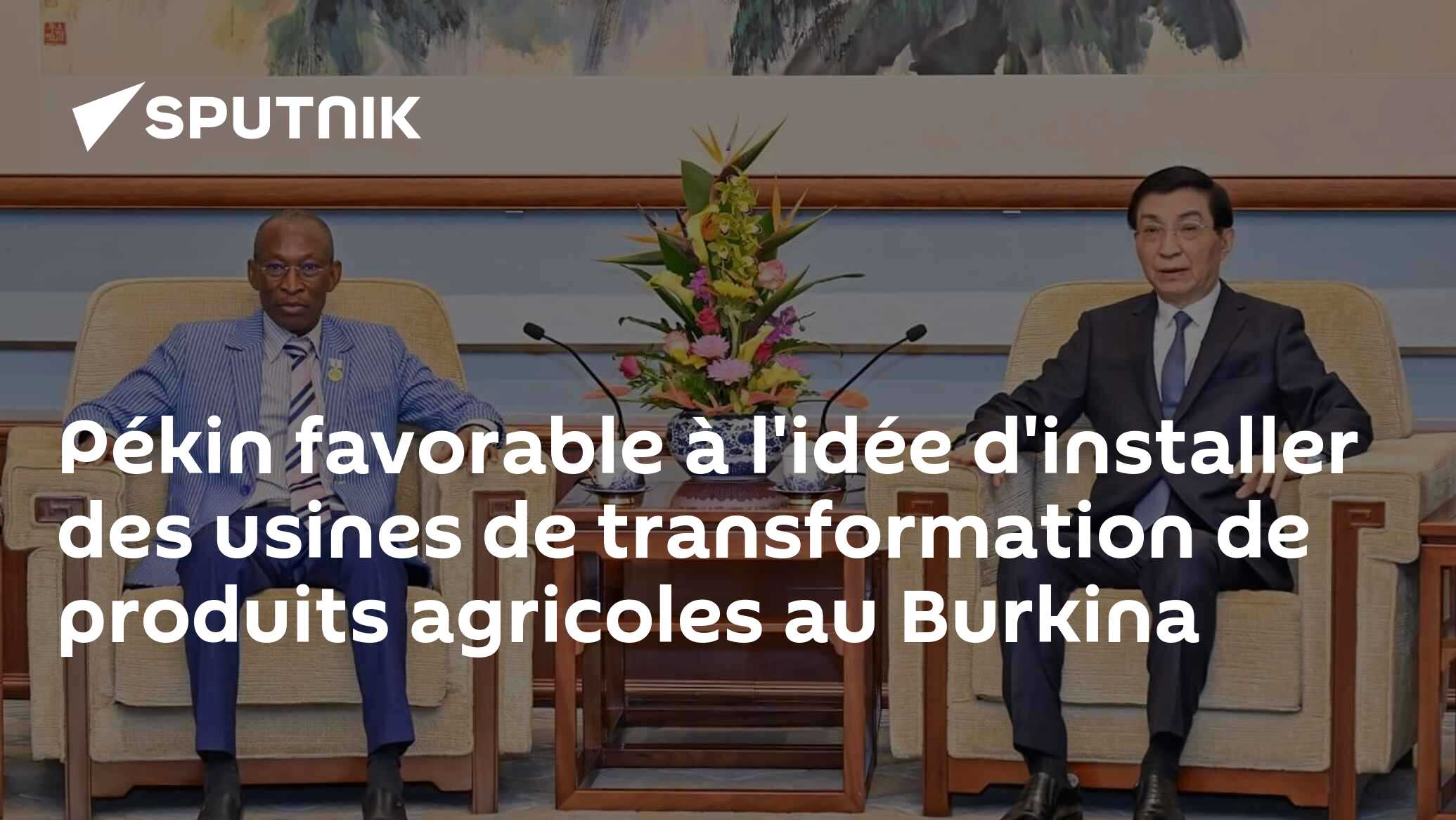 Pékin favorable à l'idée d'installer des usines de transformation de produits agricoles au Burkina