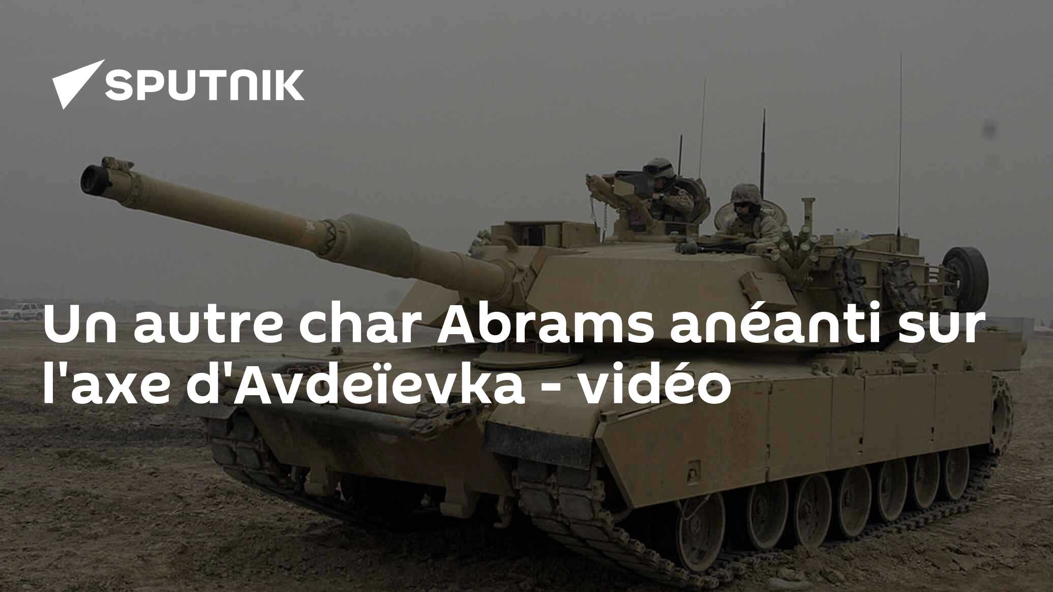 Un autre char Abrams anéanti sur l'axe d'Avdeïevka - vidéo