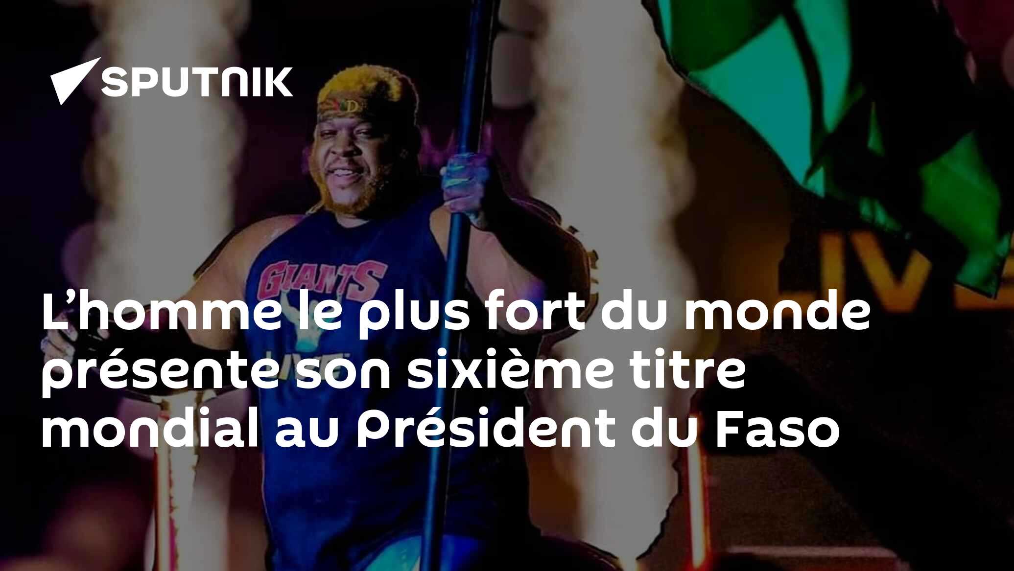 L’homme le plus fort du monde présente son sixième titre mondial au