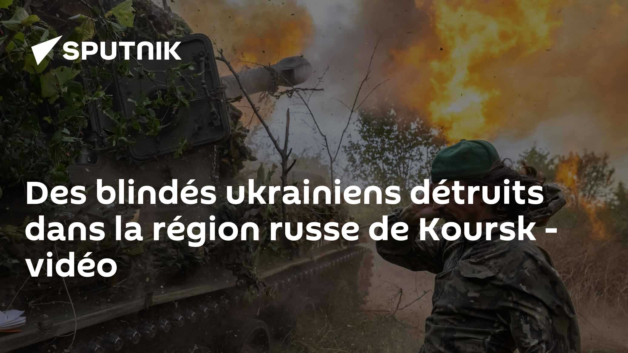 Des blindés ukrainiens détruits dans la région russe de Koursk - vidéo