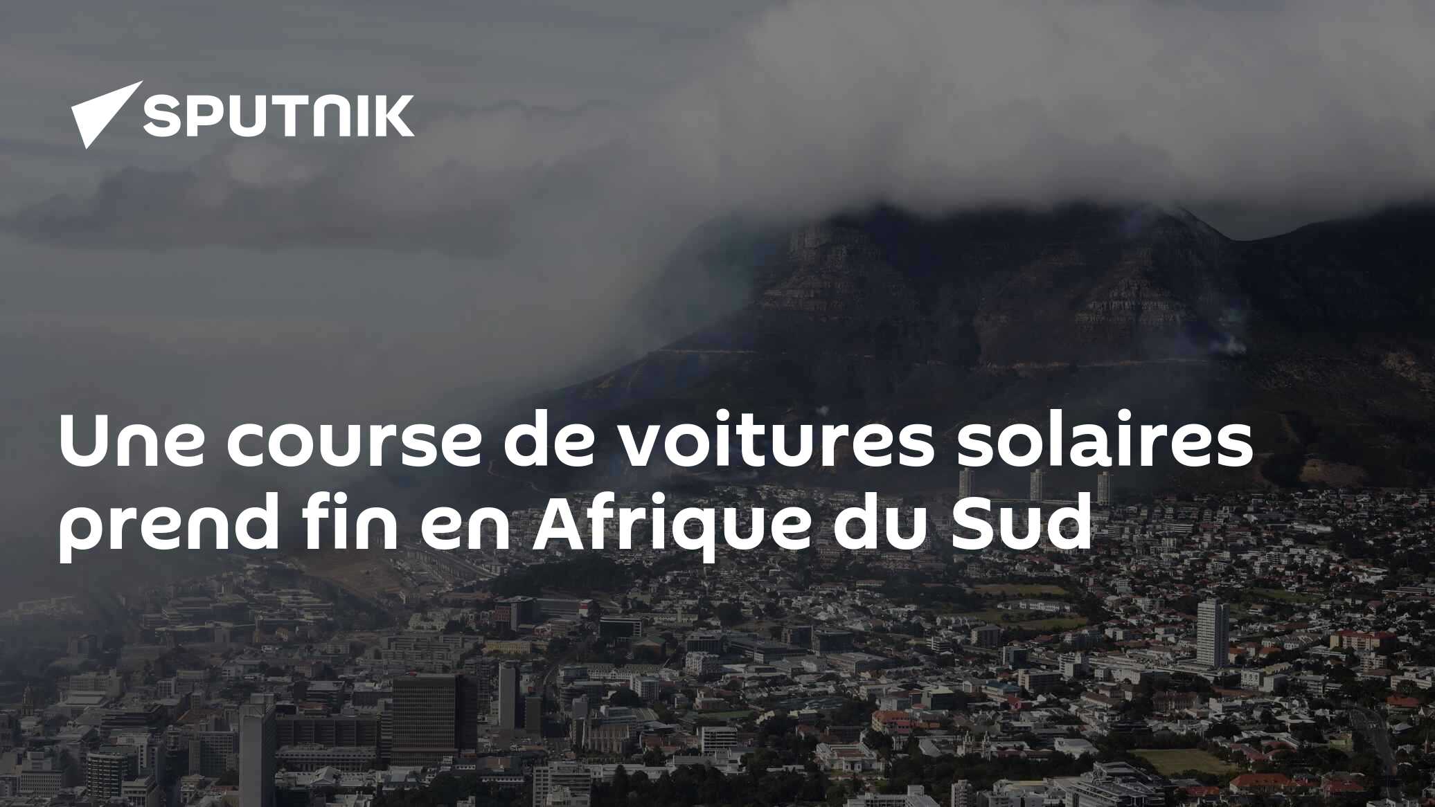 Une course de voitures solaires prend fin en Afrique du Sud