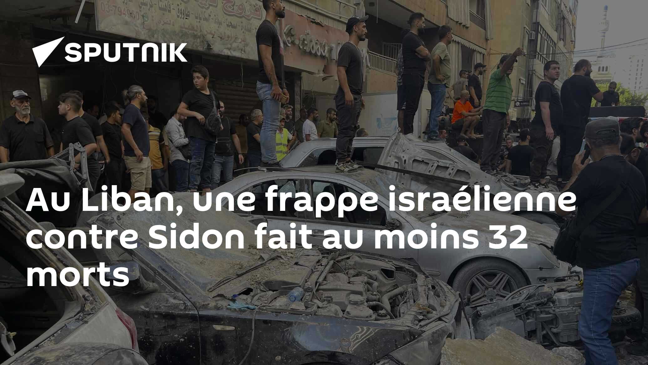 Au Liban, une frappe israélienne contre Sidon fait au moins 32 morts