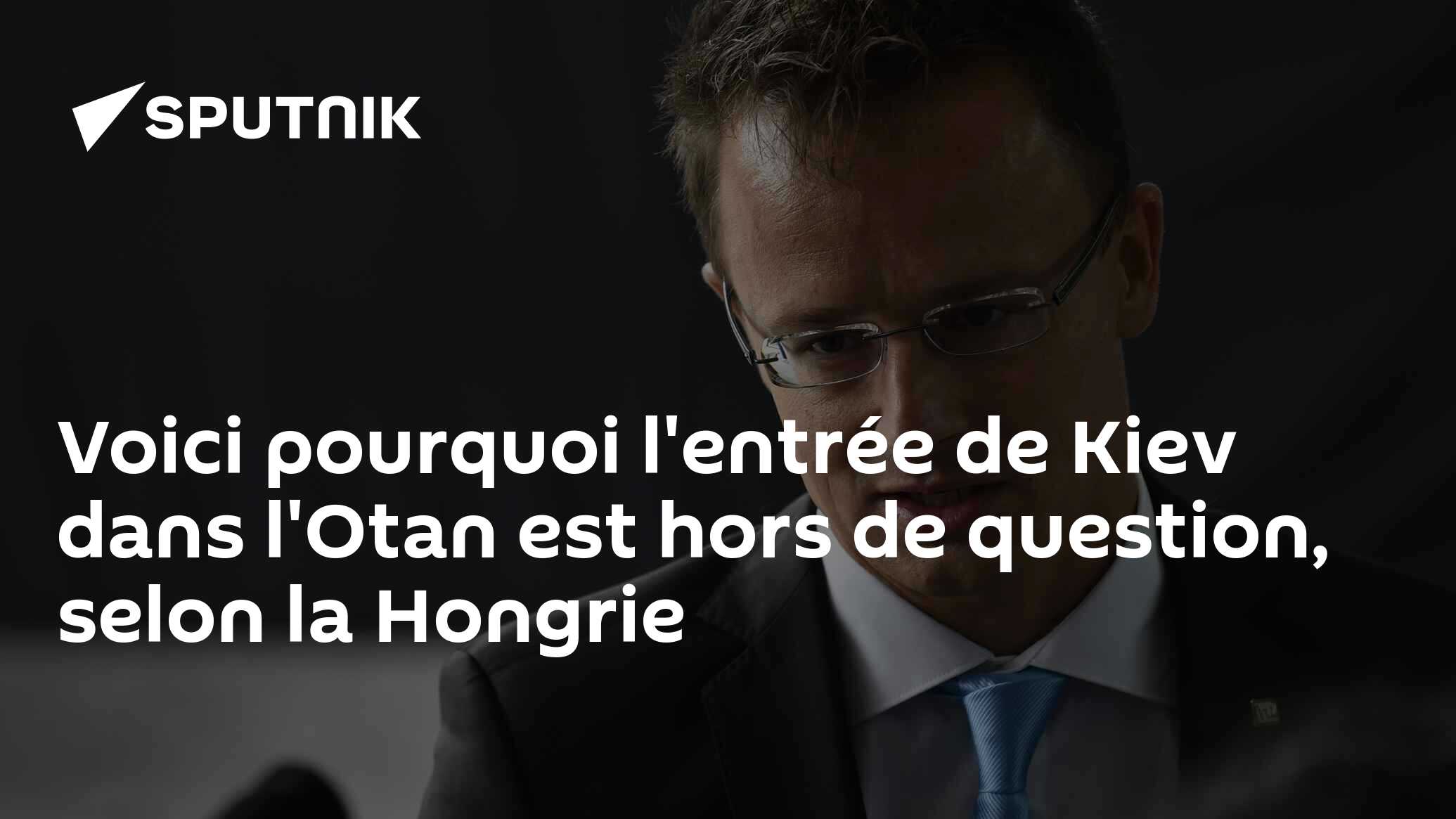 Voici pourquoi l'entrée de Kiev dans l'Otan est hors de question, selon la Hongrie
