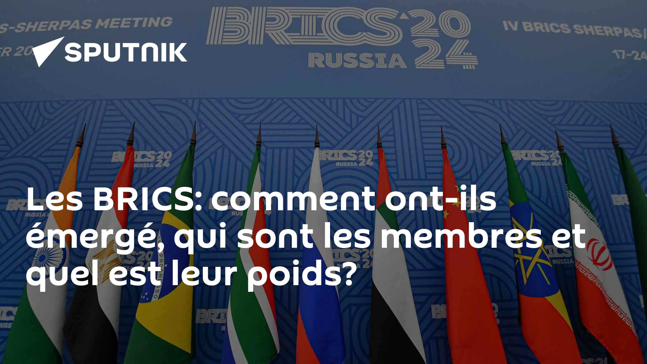 Les BRICS: comment ont-ils émergé, qui sont les membres et quel est leur poids?