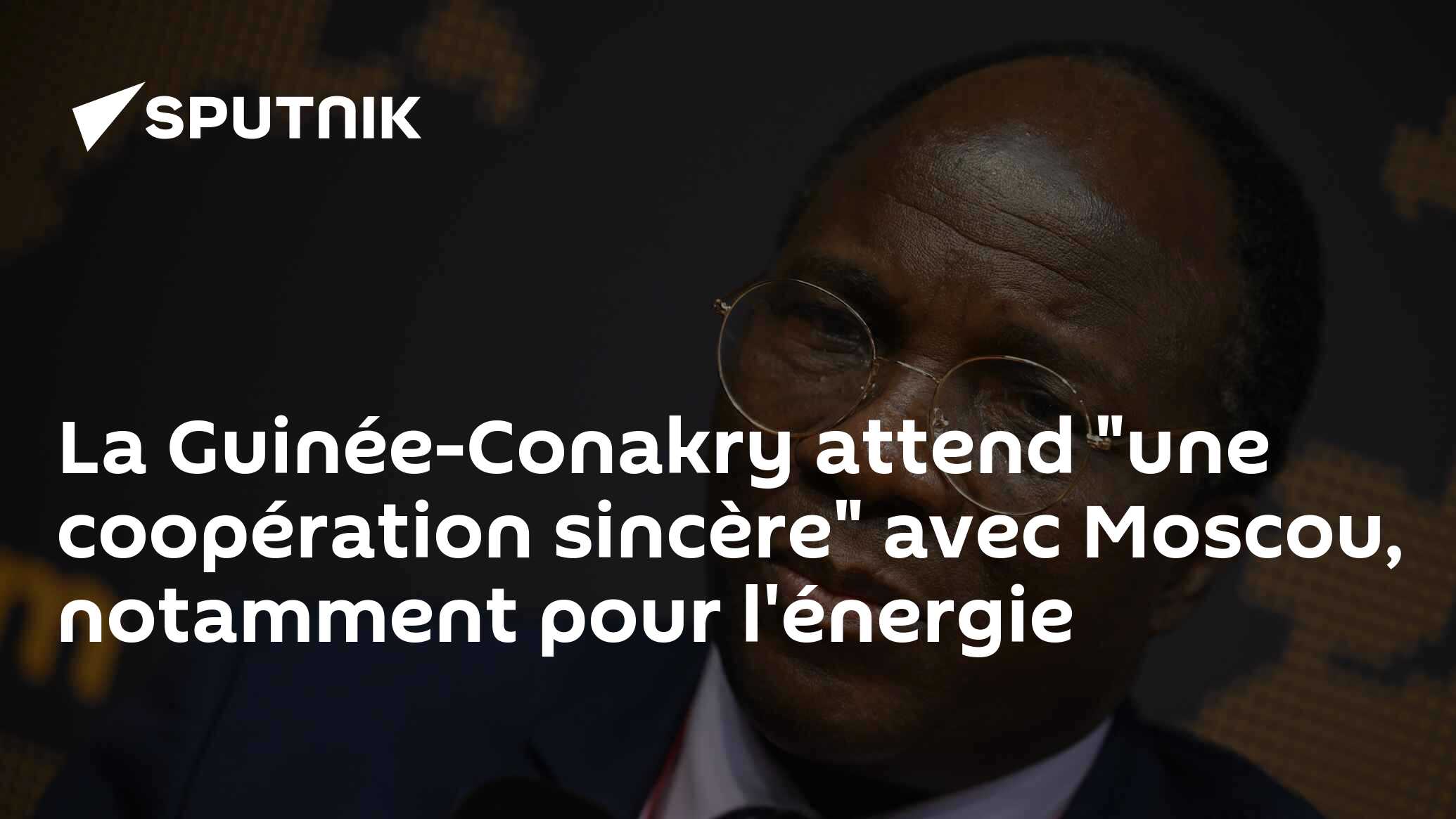 La Guinée-Conakry attend "une coopération sincère" avec Moscou, notamment pour l'énergie