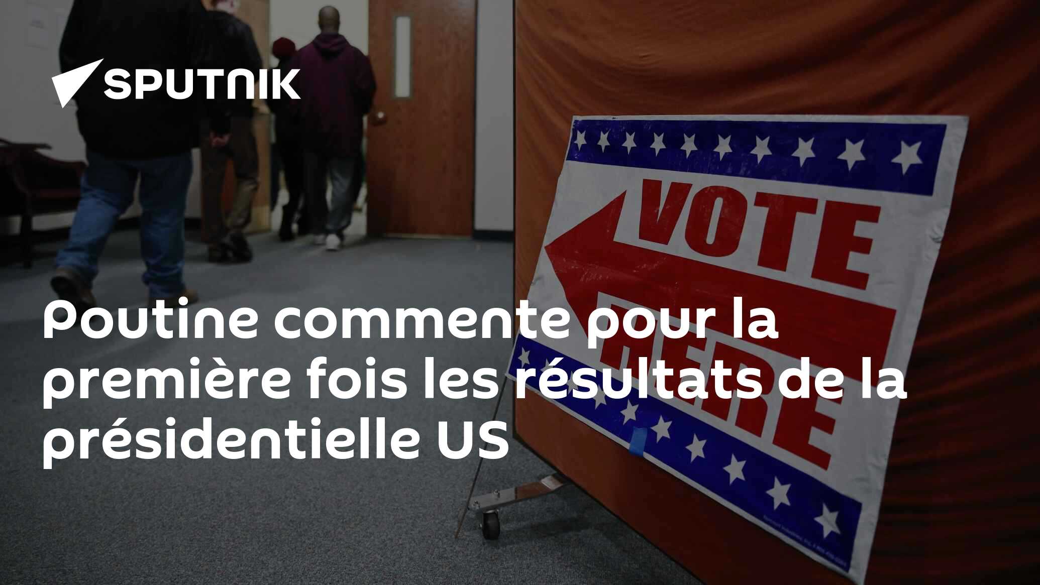 Poutine commente pour la première fois les résultats de la présidentielle US