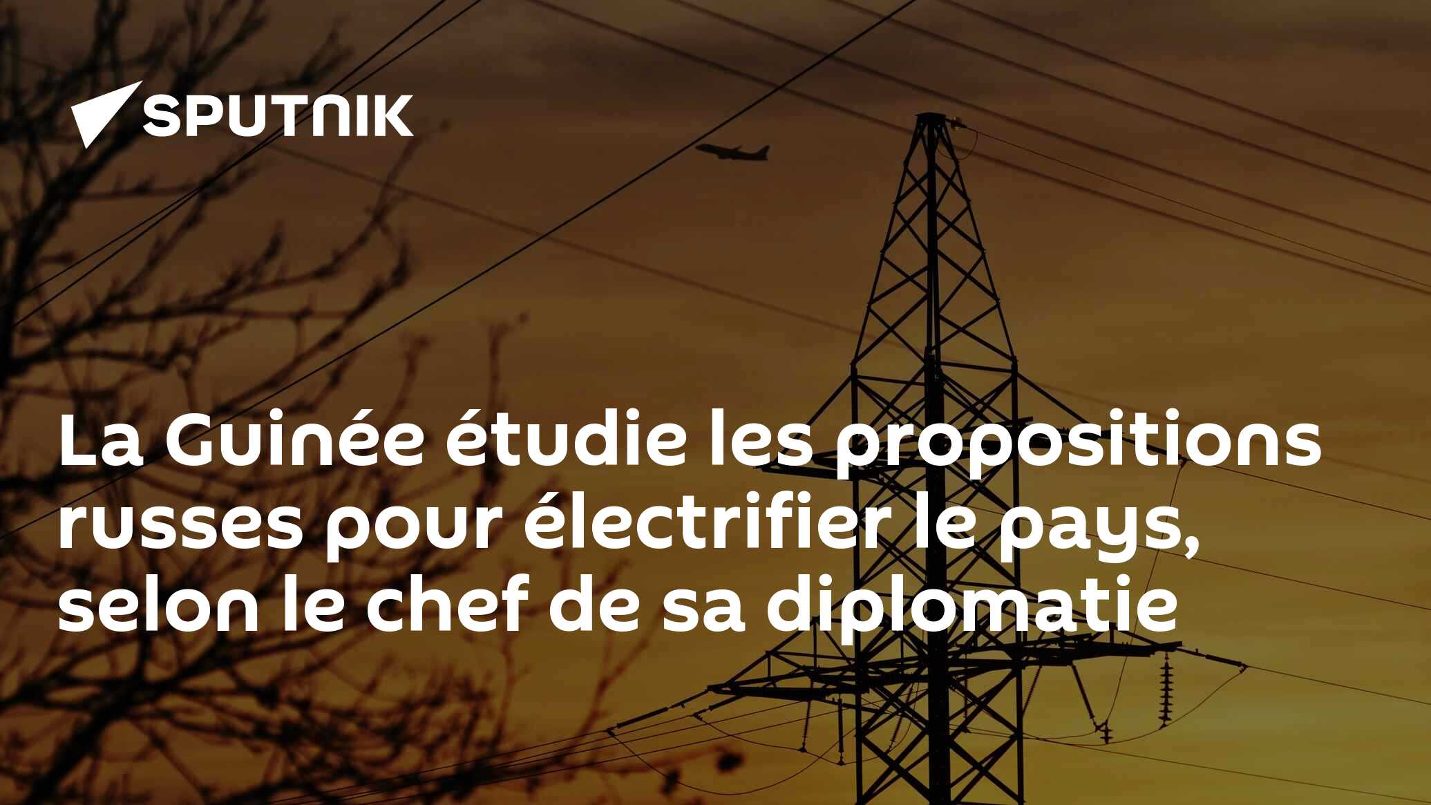 La Guinée étudie les propositions russes pour électrifier le pays, selon le chef de sa diplomatie