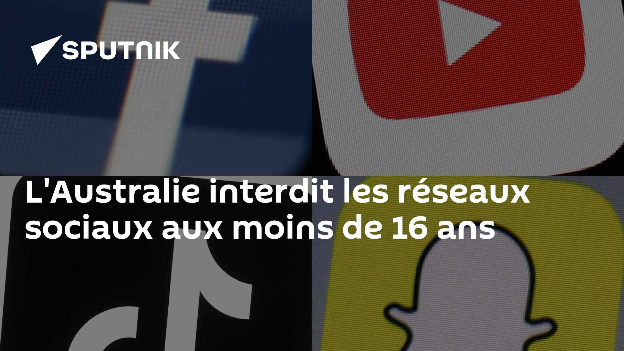 L'Australie interdit les réseaux sociaux aux moins de 16 ans