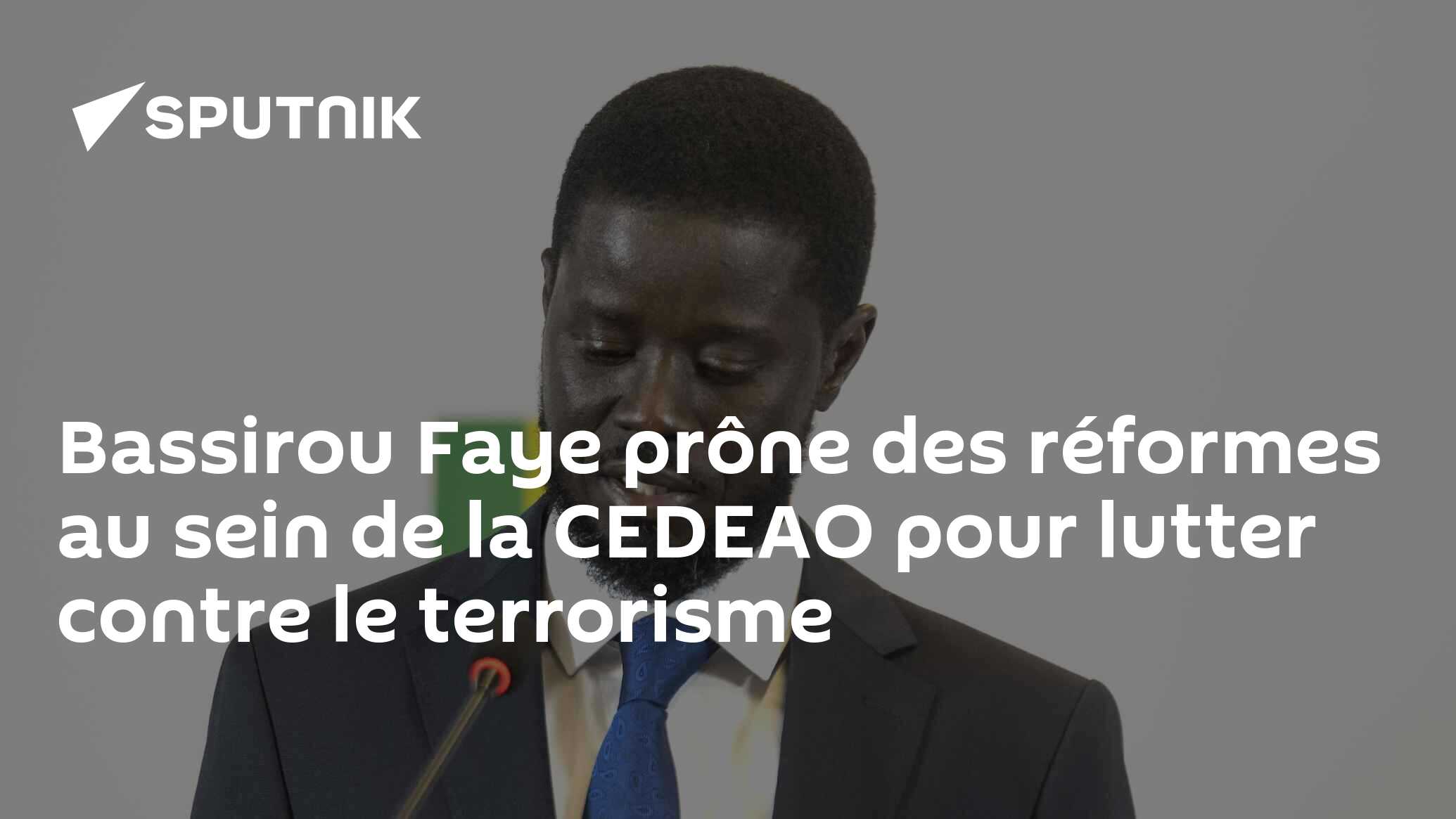 Bassirou Faye prône des réformes au sein de la CEDEAO pour lutter contre le terrorisme