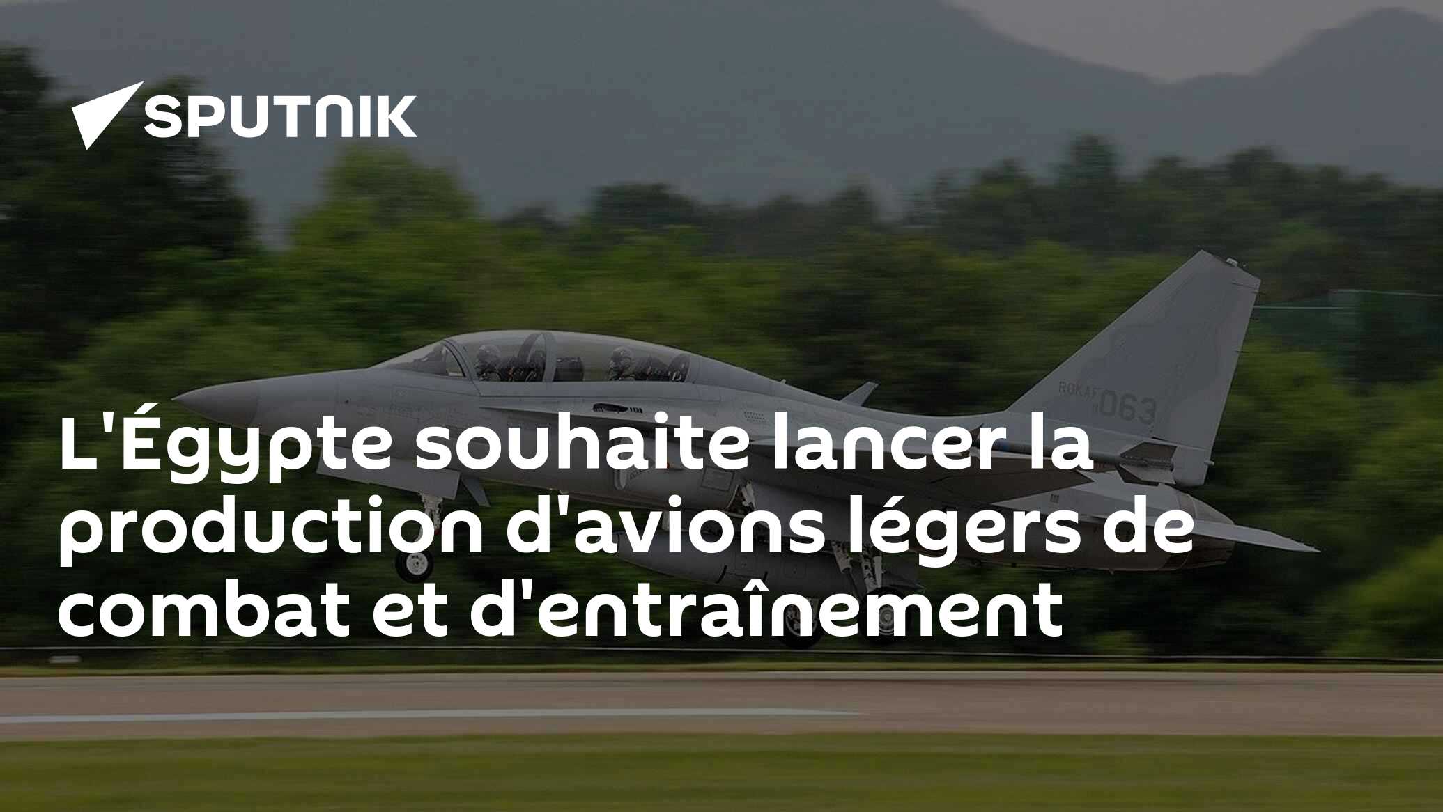 L'Égypte souhaite lancer la production d'avions légers de combat et d'entraînement