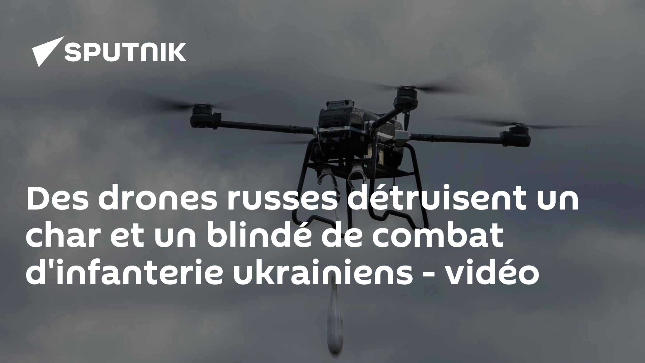 Des drones russes détruisent un char et un blindé de combat d'infanterie ukrainiens - vidéo